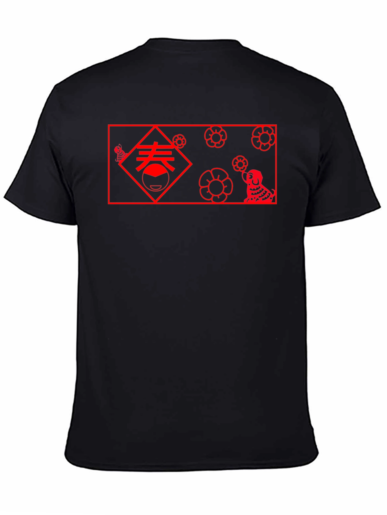 Chinese New Year Graphic Tee - Black
