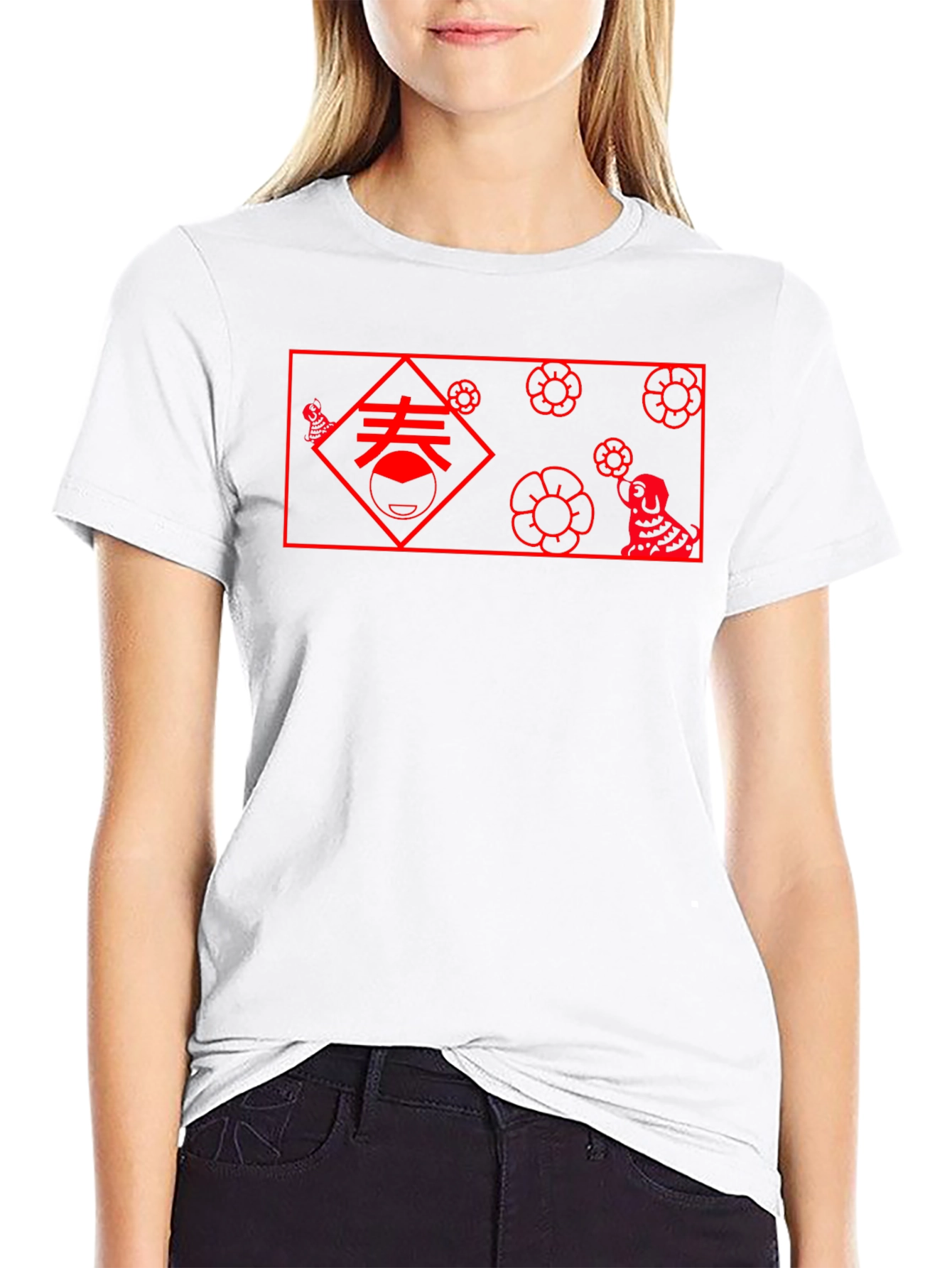 Chinese New Year Graphic Tee - Black