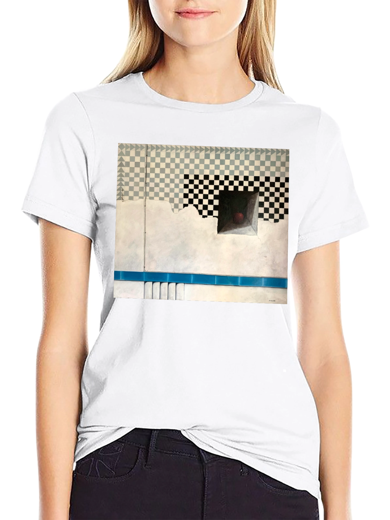 Optical Illusion Art Tee - Abstract Design T-Shirt