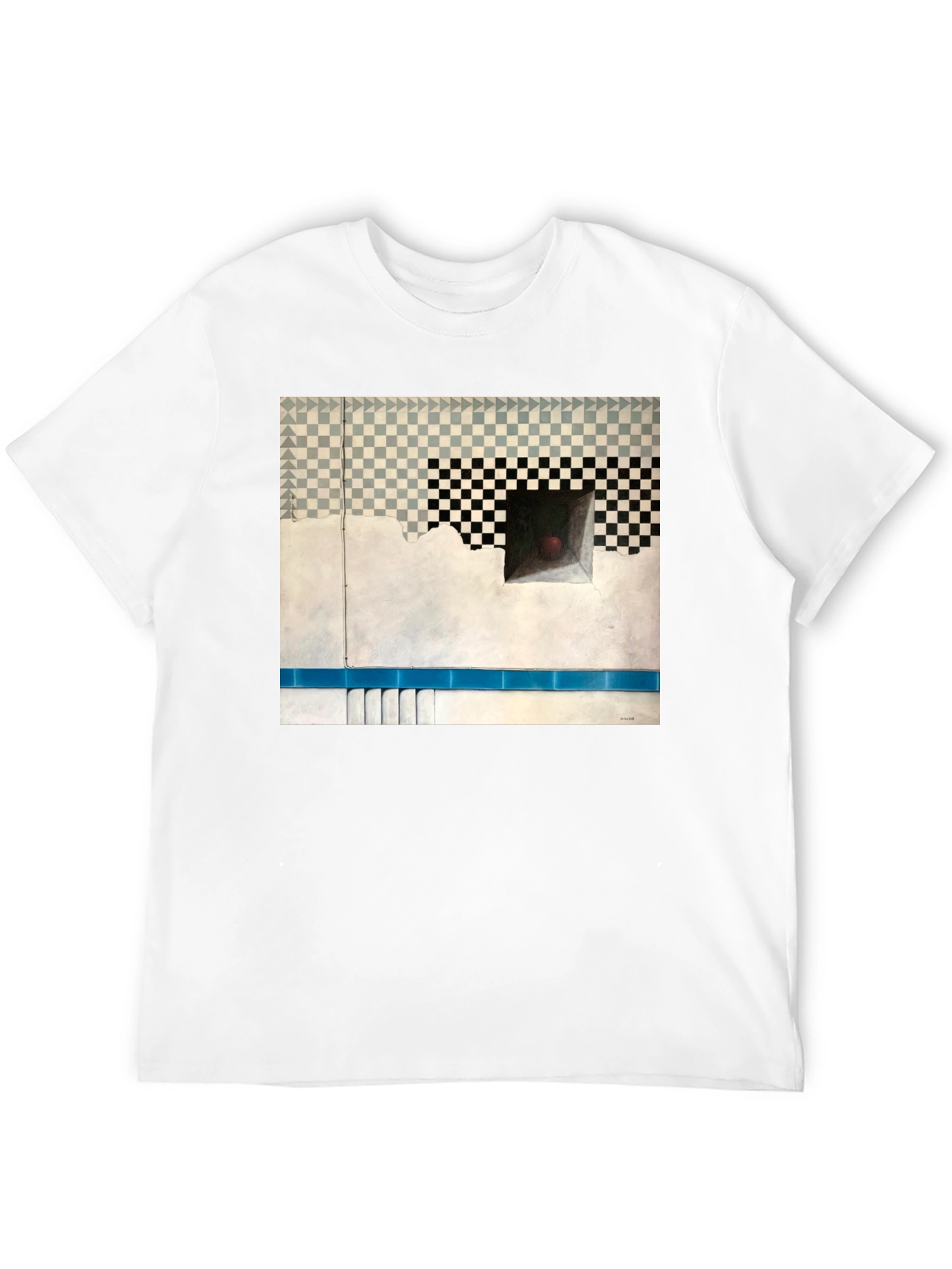 Optical Illusion Art Tee - Abstract Design T-Shirt