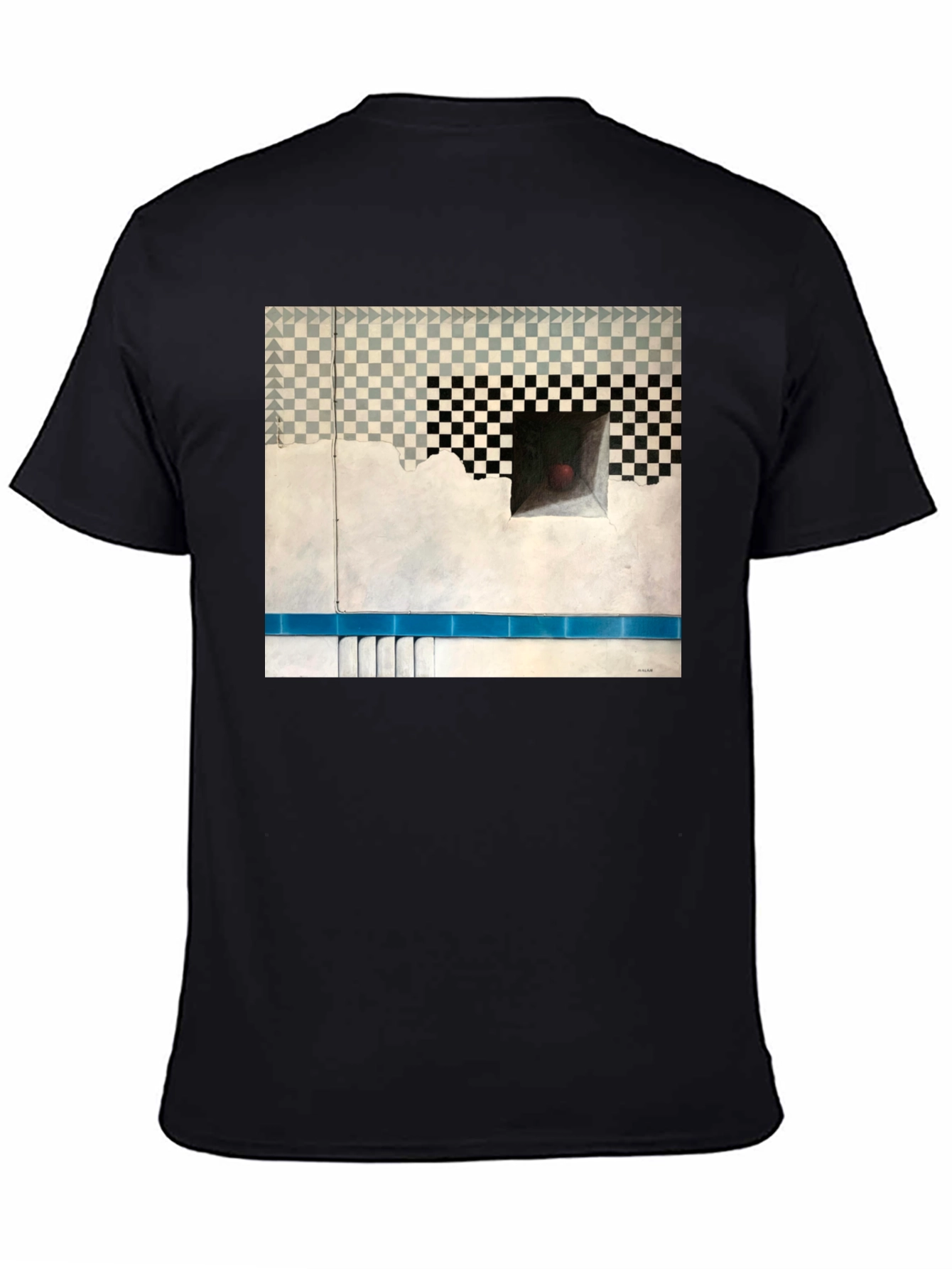 Optical Illusion Art Tee - Abstract Design T-Shirt