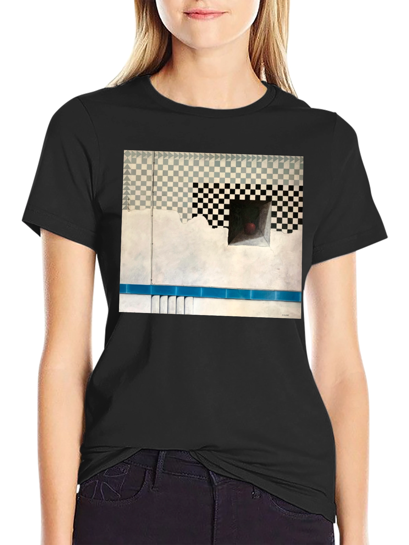 Optical Illusion Art Tee - Abstract Design T-Shirt