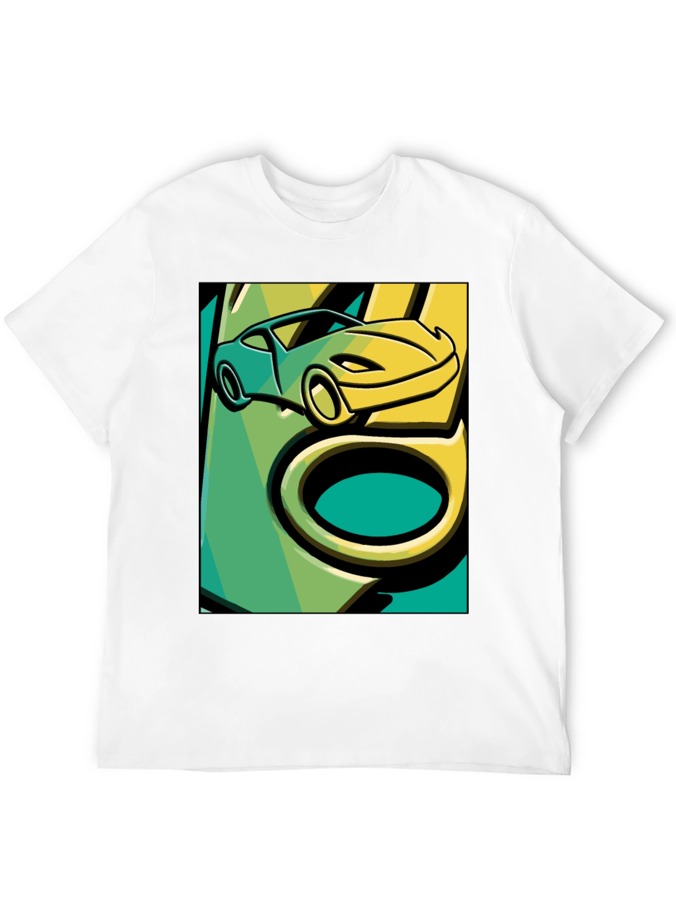 Cool Car Graphic Tee - Stylish Black T-Shirt
