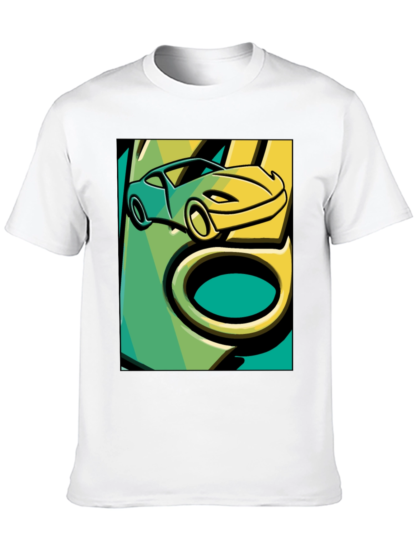 Cool Car Graphic Tee - Stylish Black T-Shirt