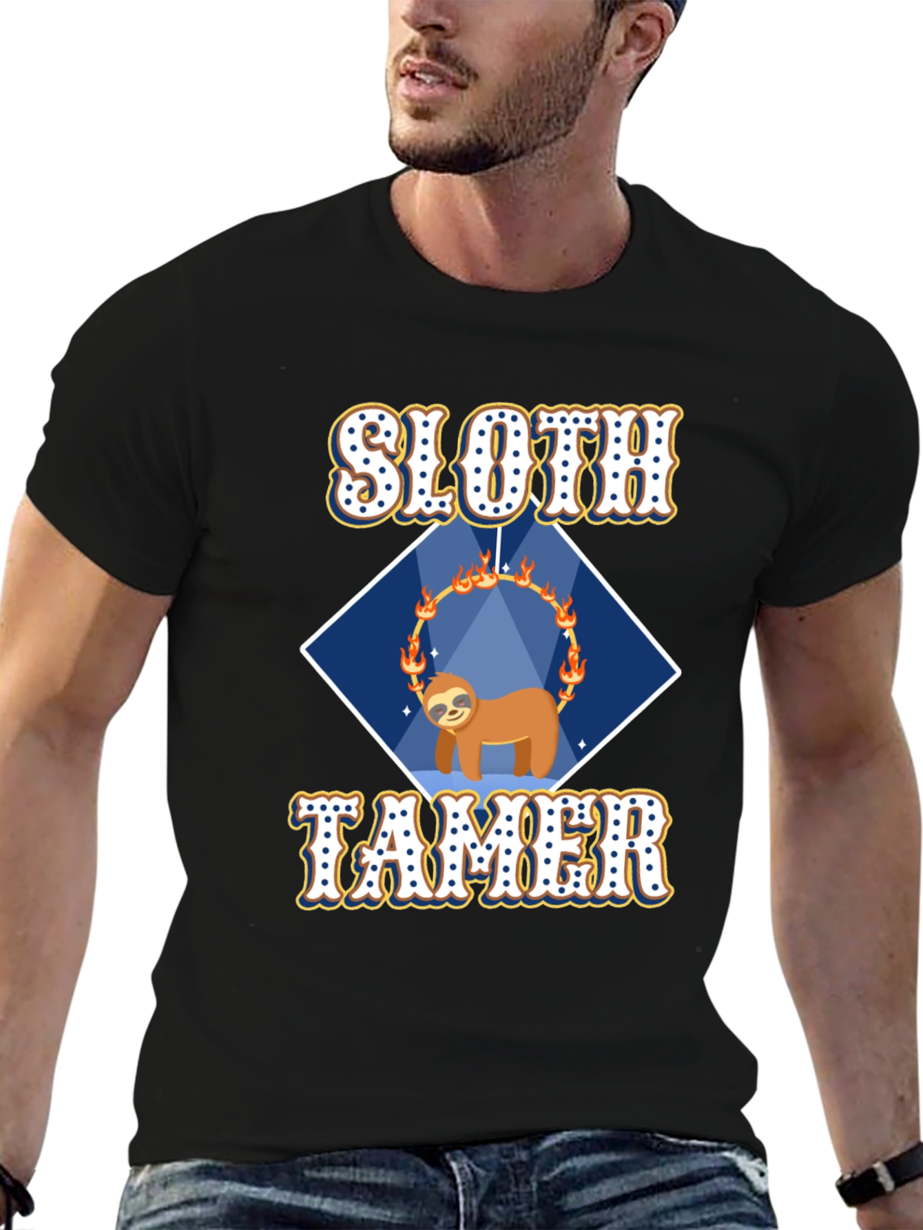 Sloth Tamer Black T-Shirt