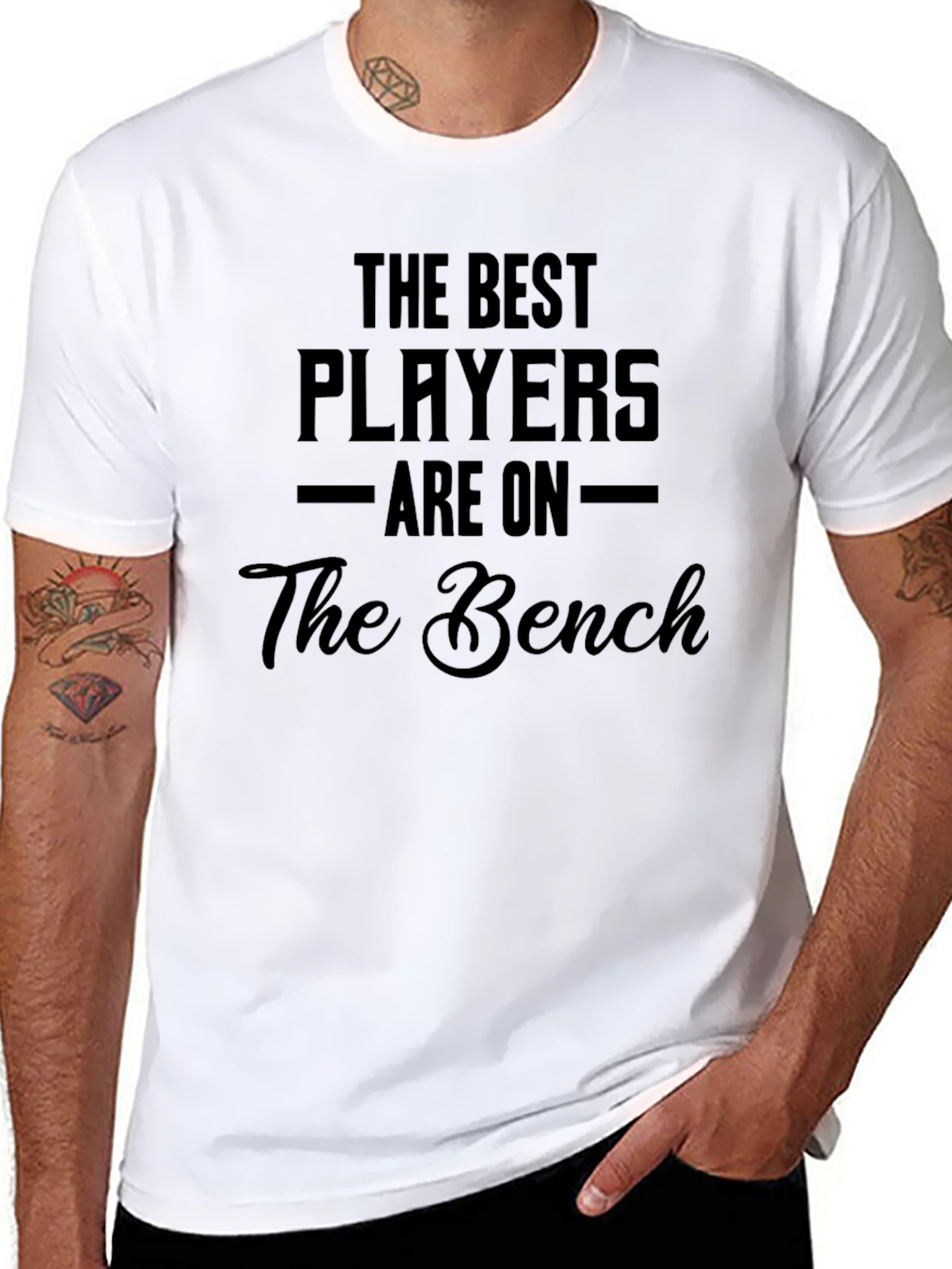 Funny The Bench Graphic Tee for Players
