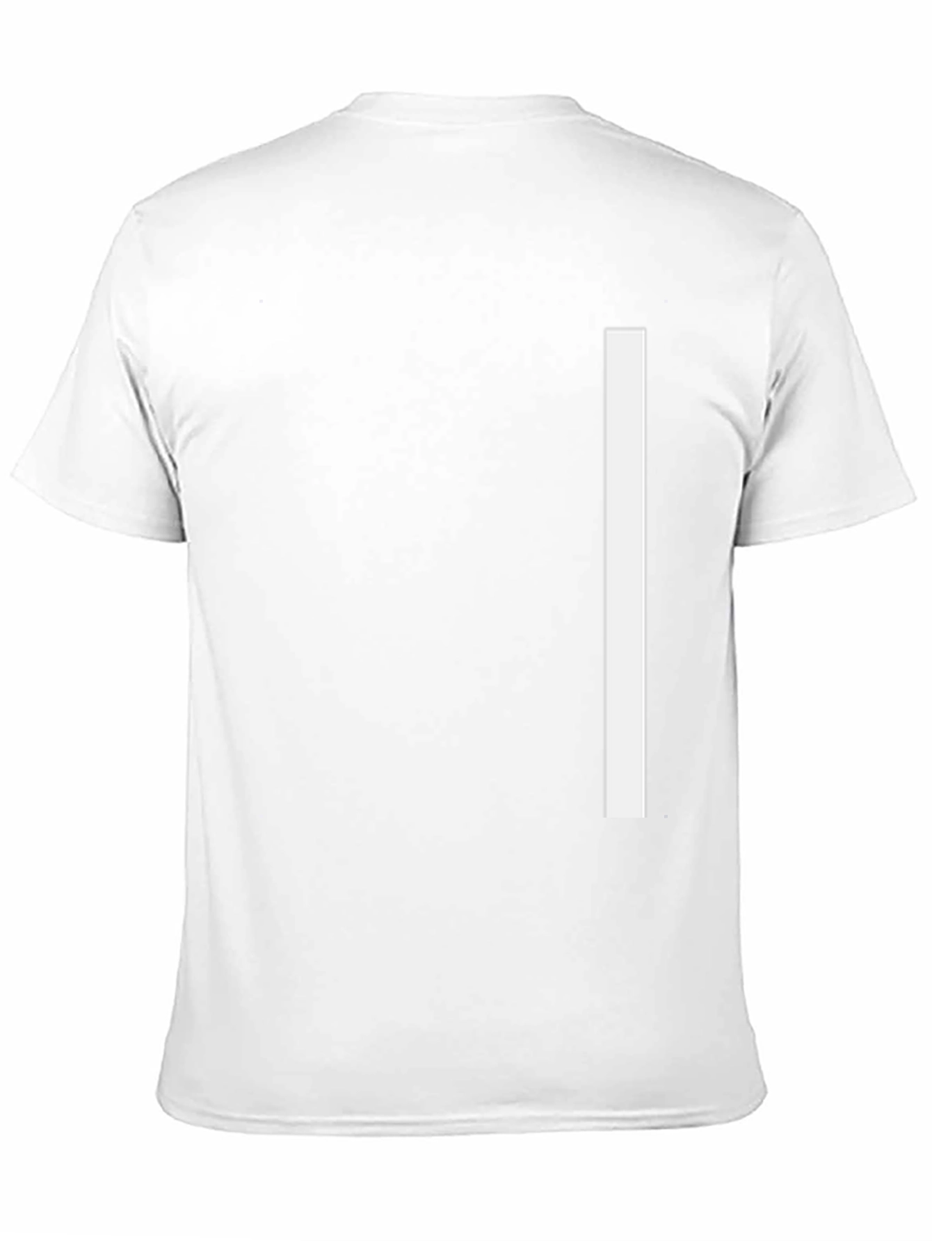 Minimalist Black T-Shirt with White Stripe Design