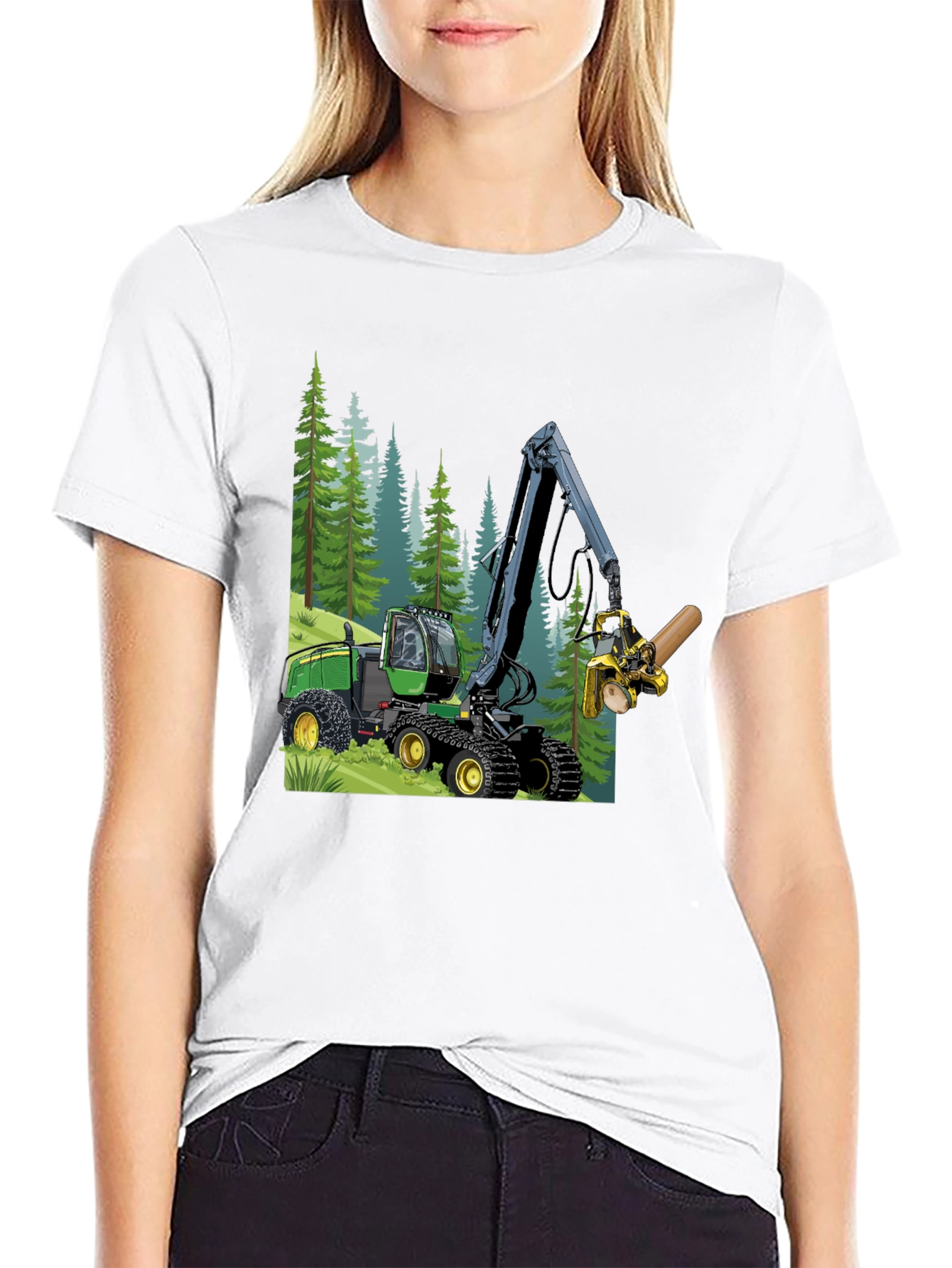 Forestry Harvester T-Shirt - Logging Truck Tee