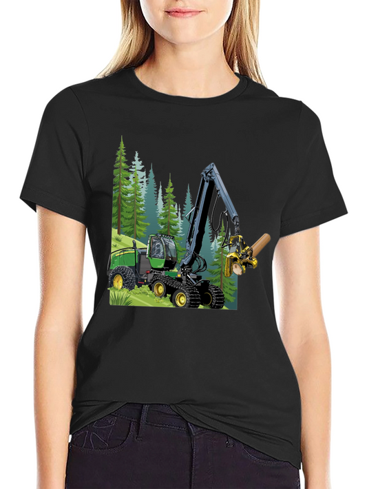 Forestry Harvester T-Shirt - Logging Truck Tee