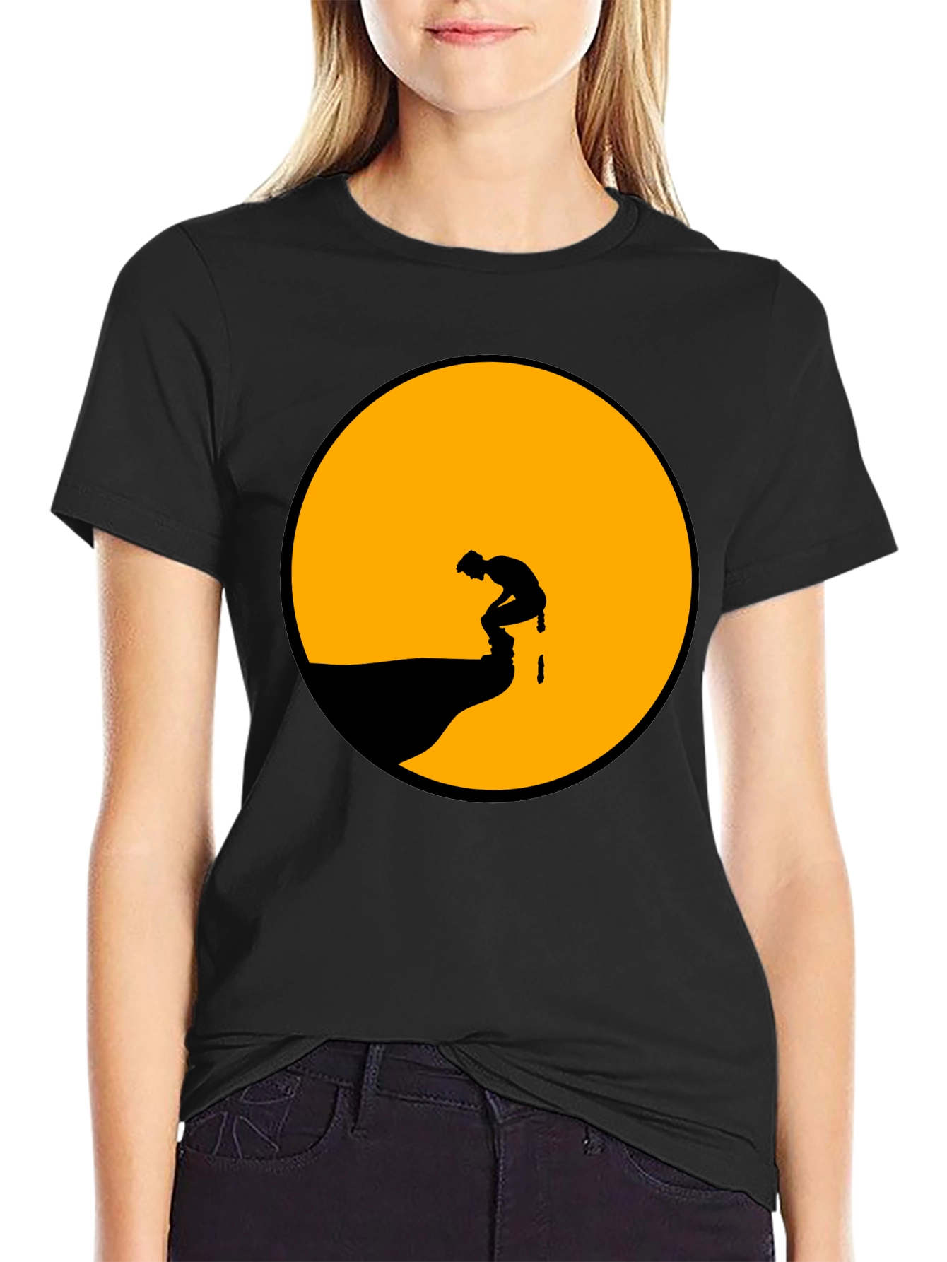 Silhouette Mooning T-Shirt - Graphic Tee