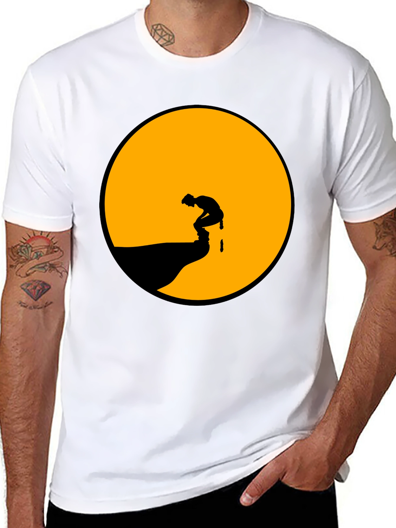 Silhouette Mooning T-Shirt - Graphic Tee