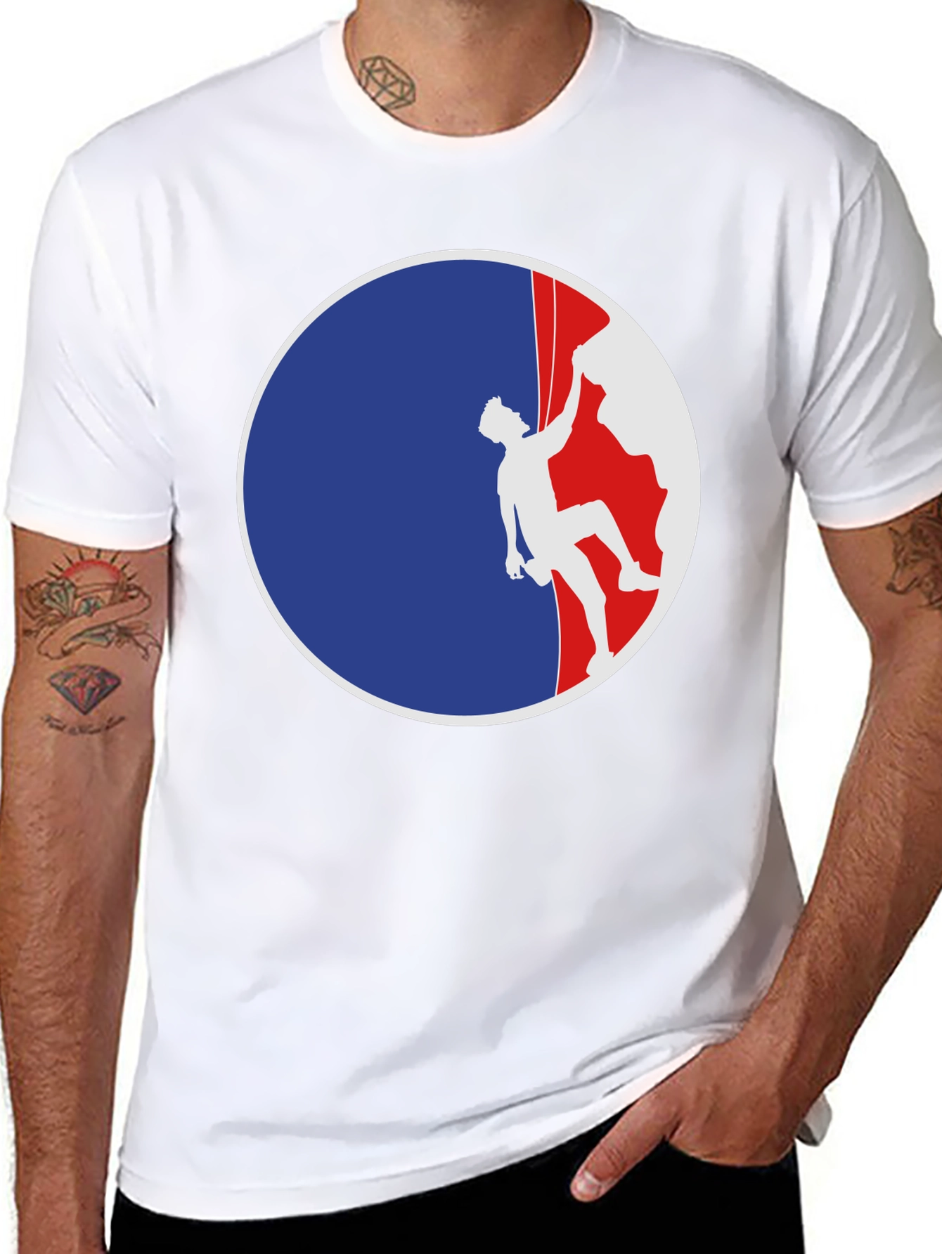 Climber Graphic Tee - Black Cotton Blend