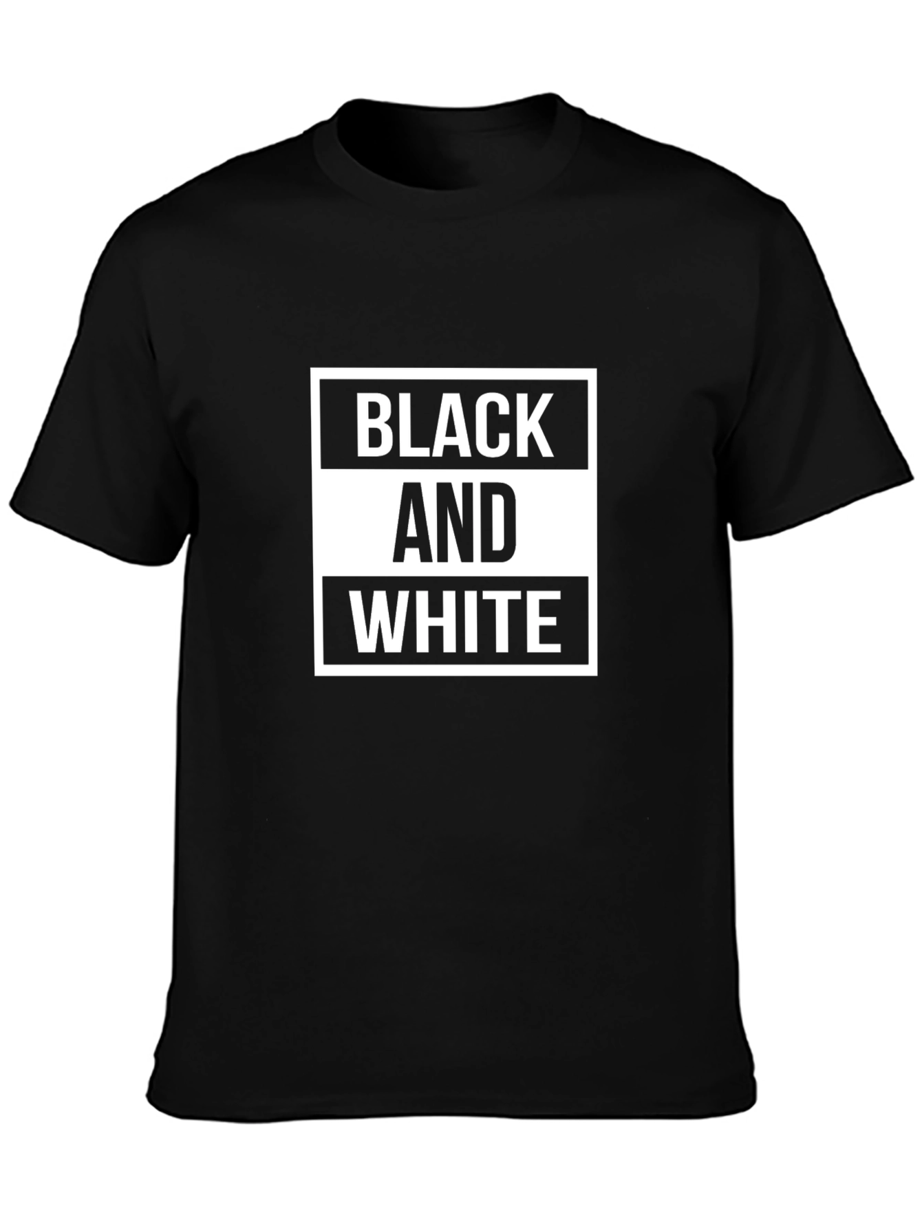 Black and White Graphic Tee - Stylish Contrast