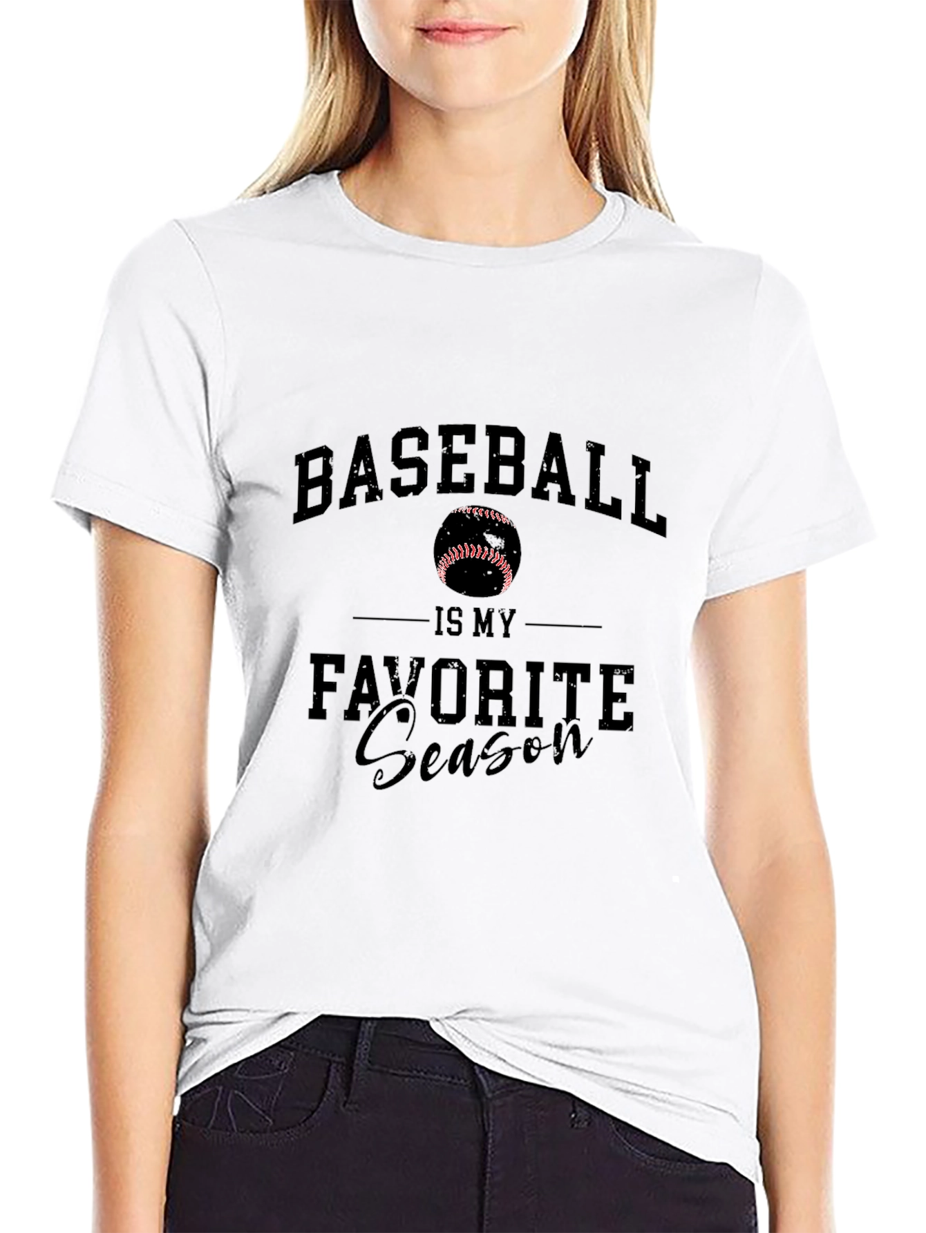 Baseball is My Favorite Season Graphic T-Shirt
