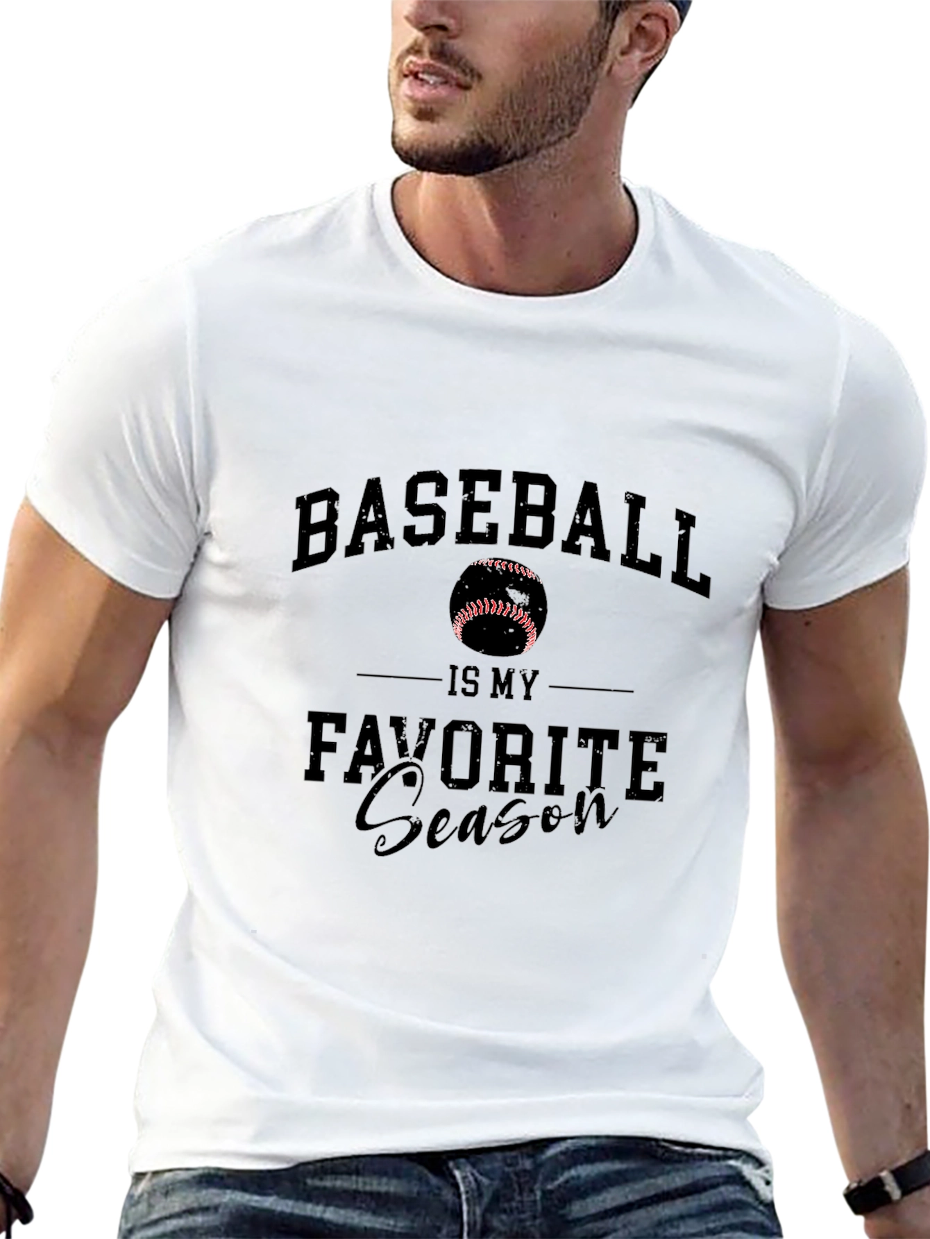Baseball is My Favorite Season Graphic T-Shirt