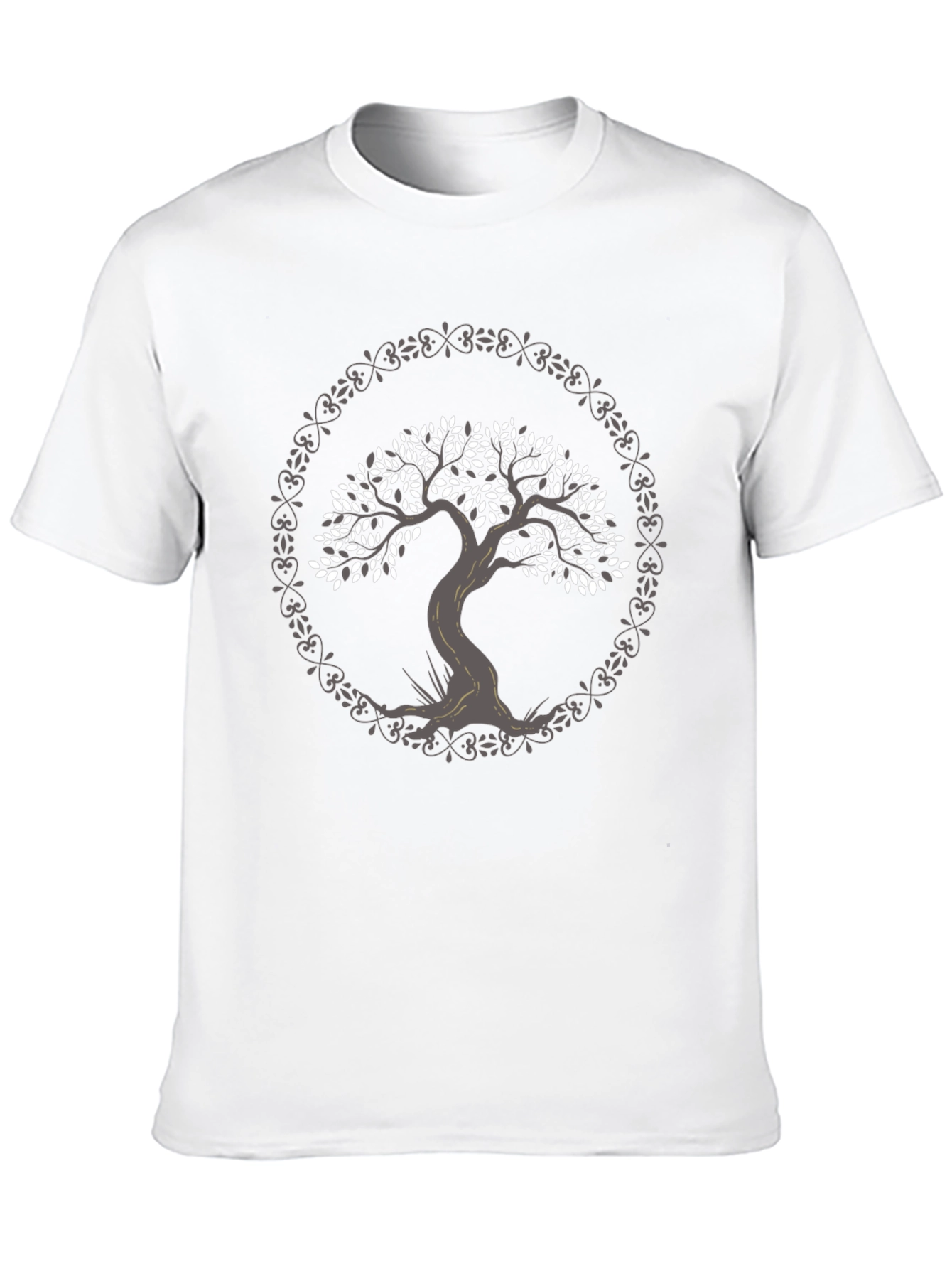 Tree of Life Graphic Tee - Black Cotton Shirt