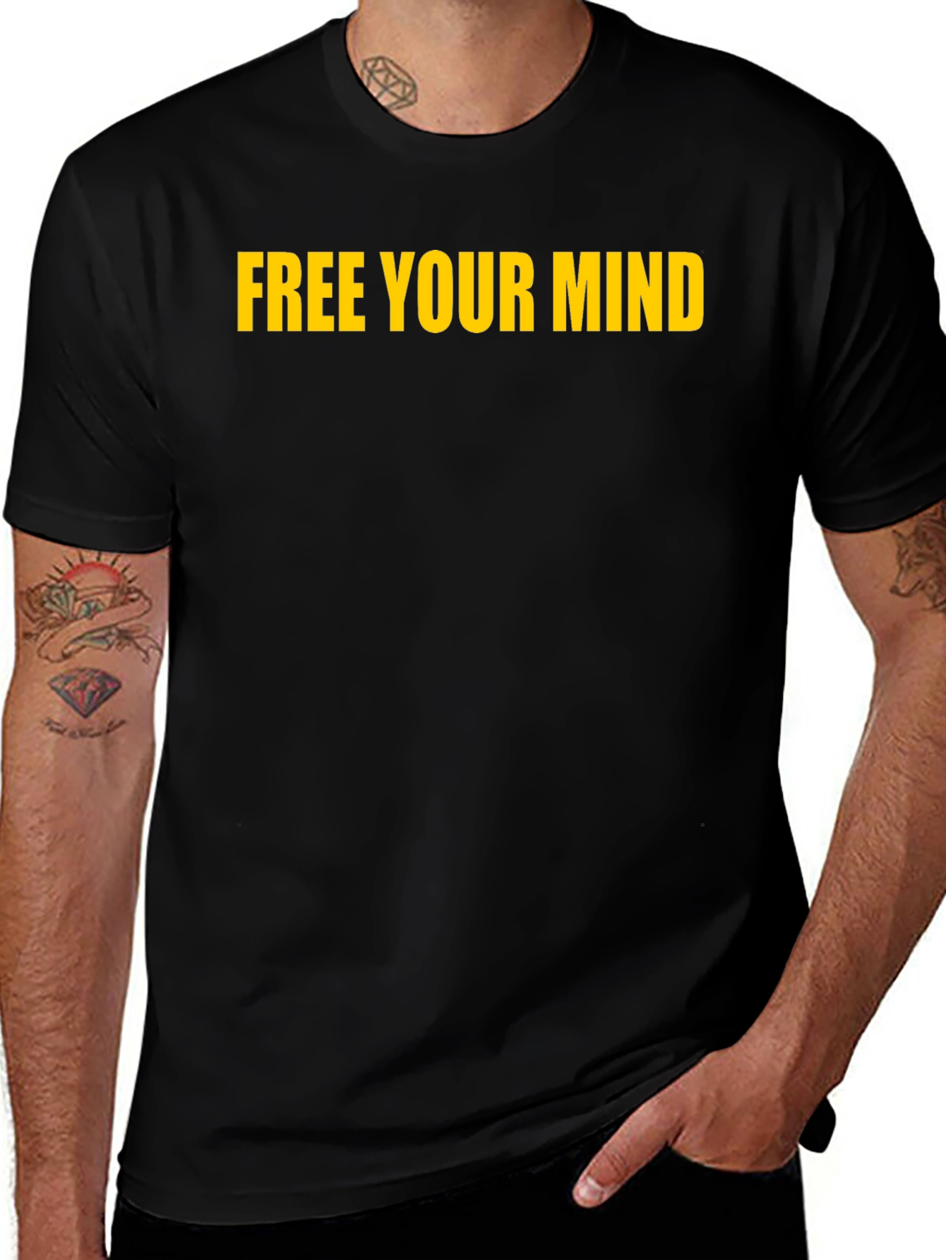 Free Your Mind Graphic Tee - Black