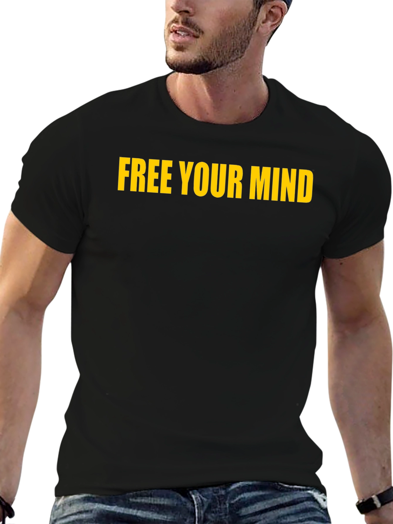 Free Your Mind Graphic Tee - Black