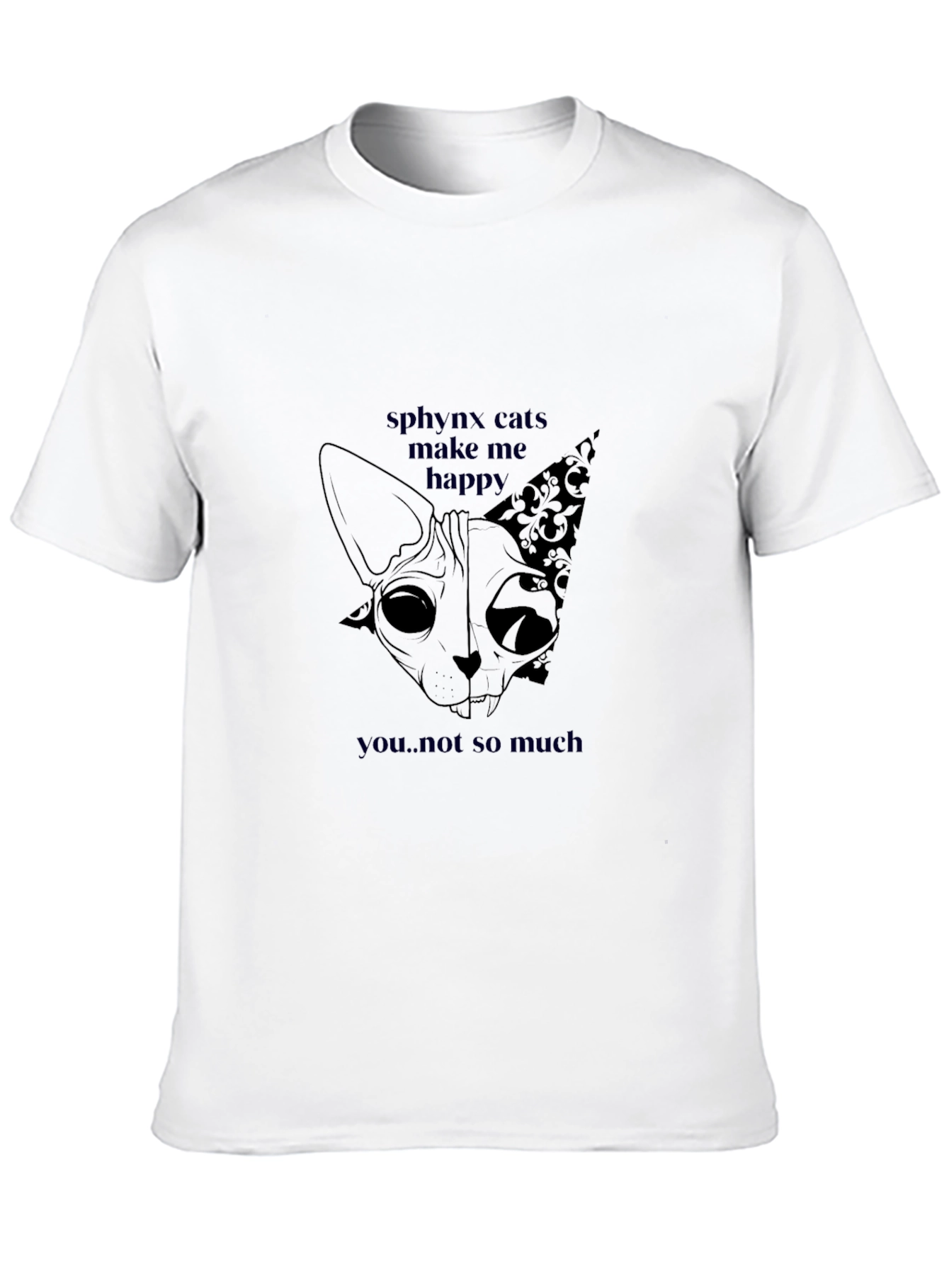 Sphynx Cats Graphic Tee - Make Me Happy T-Shirt