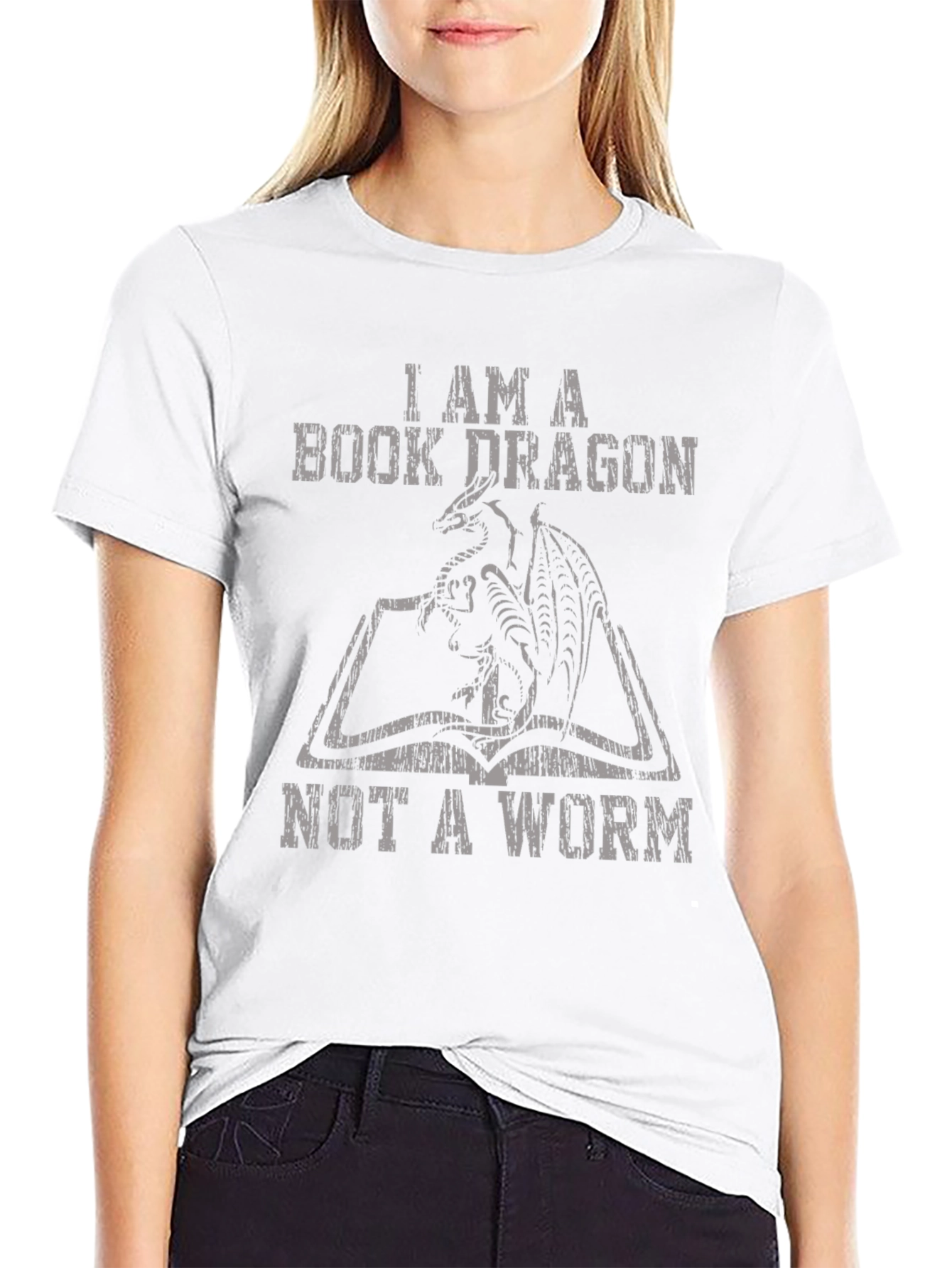 Book Dragon Graphic Tee - Reader T-Shirt