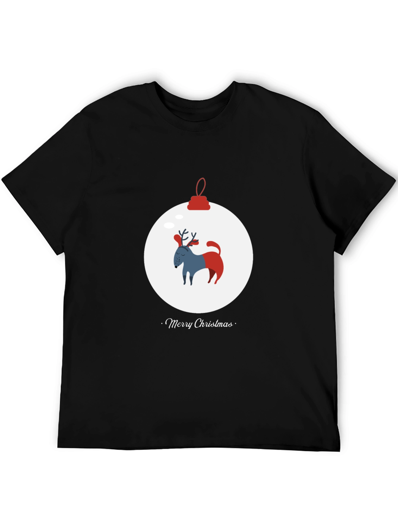 Merry Christmas Dog Ornament Tee