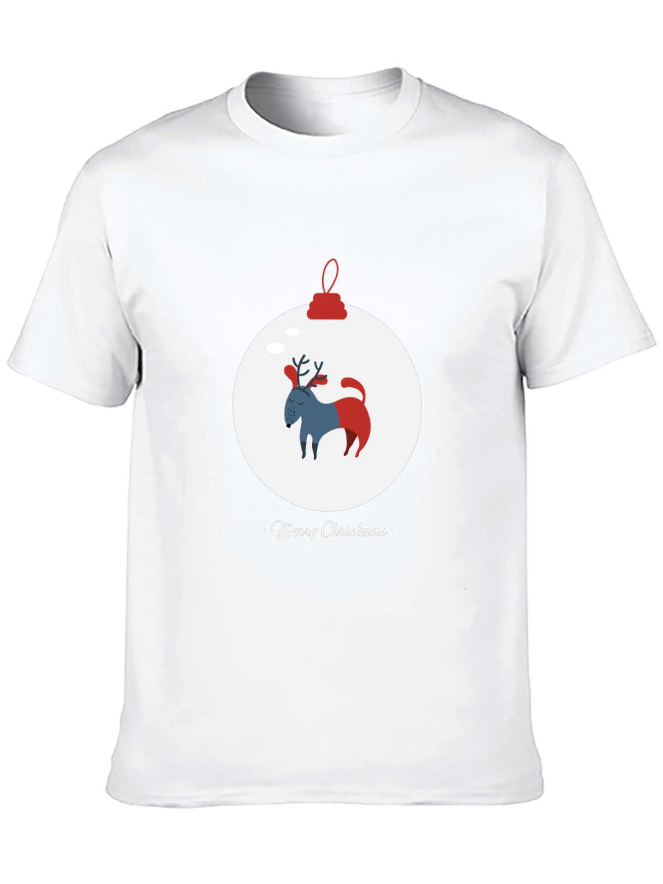 Merry Christmas Dog Ornament Tee