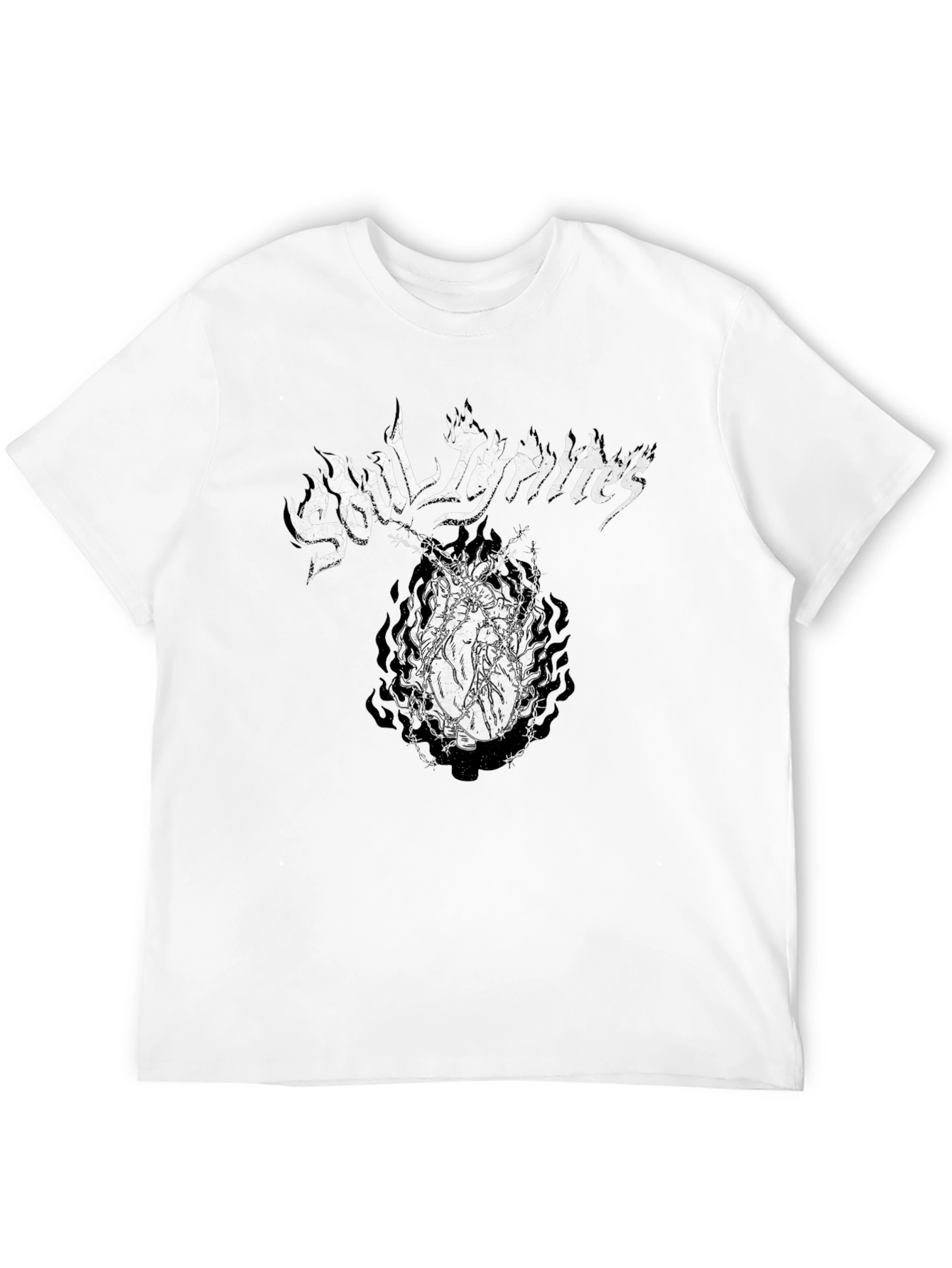 Soul Ignites Graphic Print Black T-Shirt