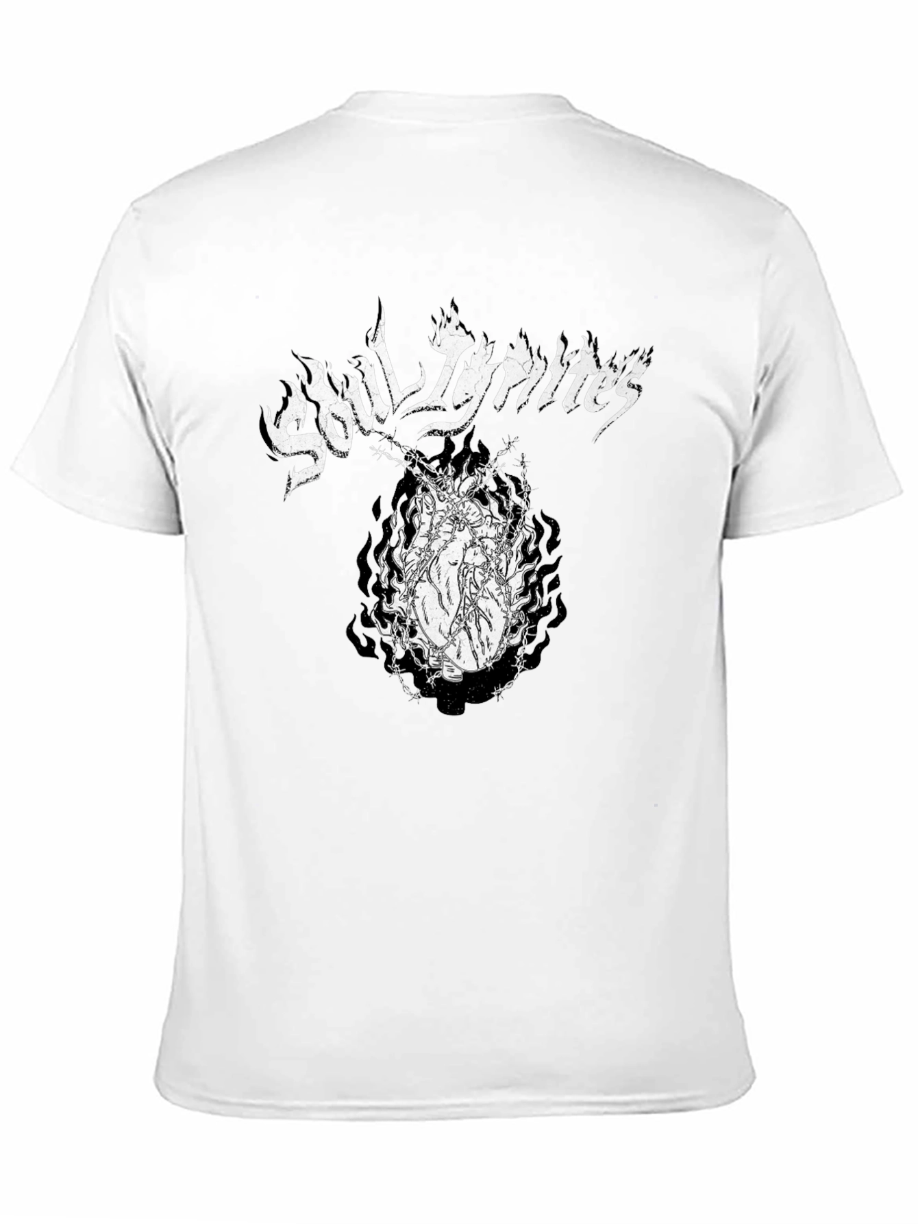 Soul Ignites Graphic Print Black T-Shirt