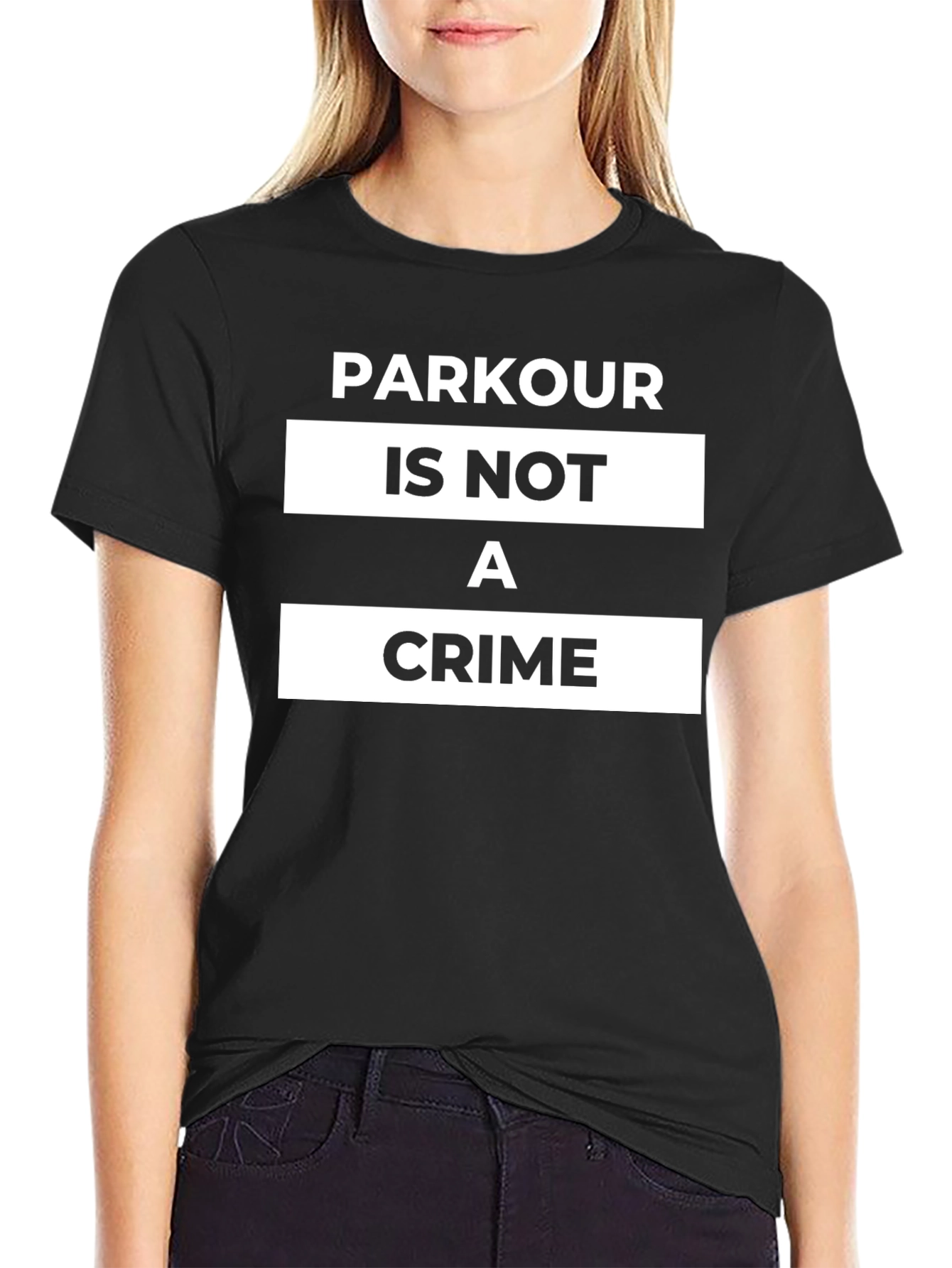 Parkour Is Not A Crime T-Shirt - Black