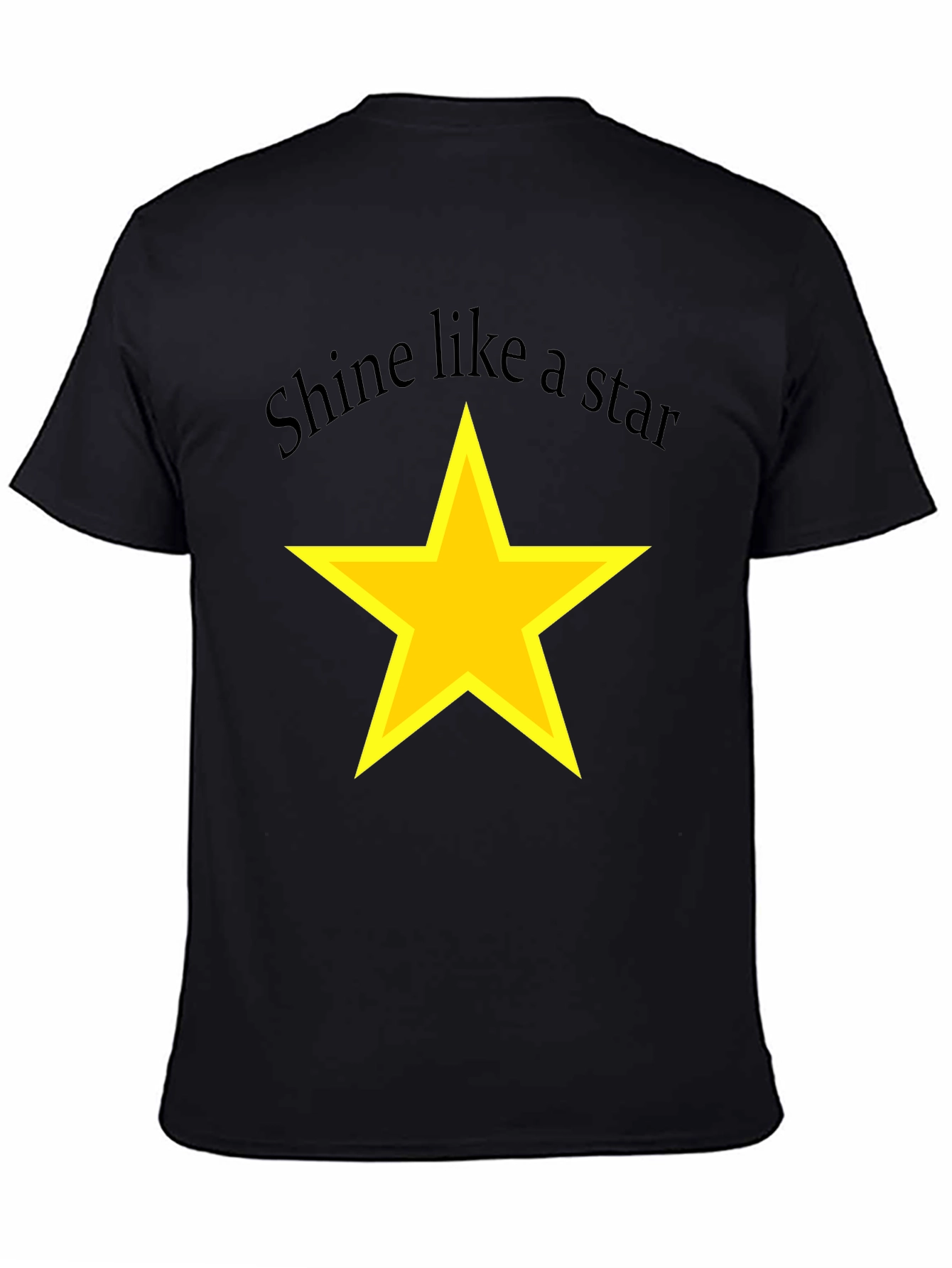 Shine Like a Star Black T-Shirt