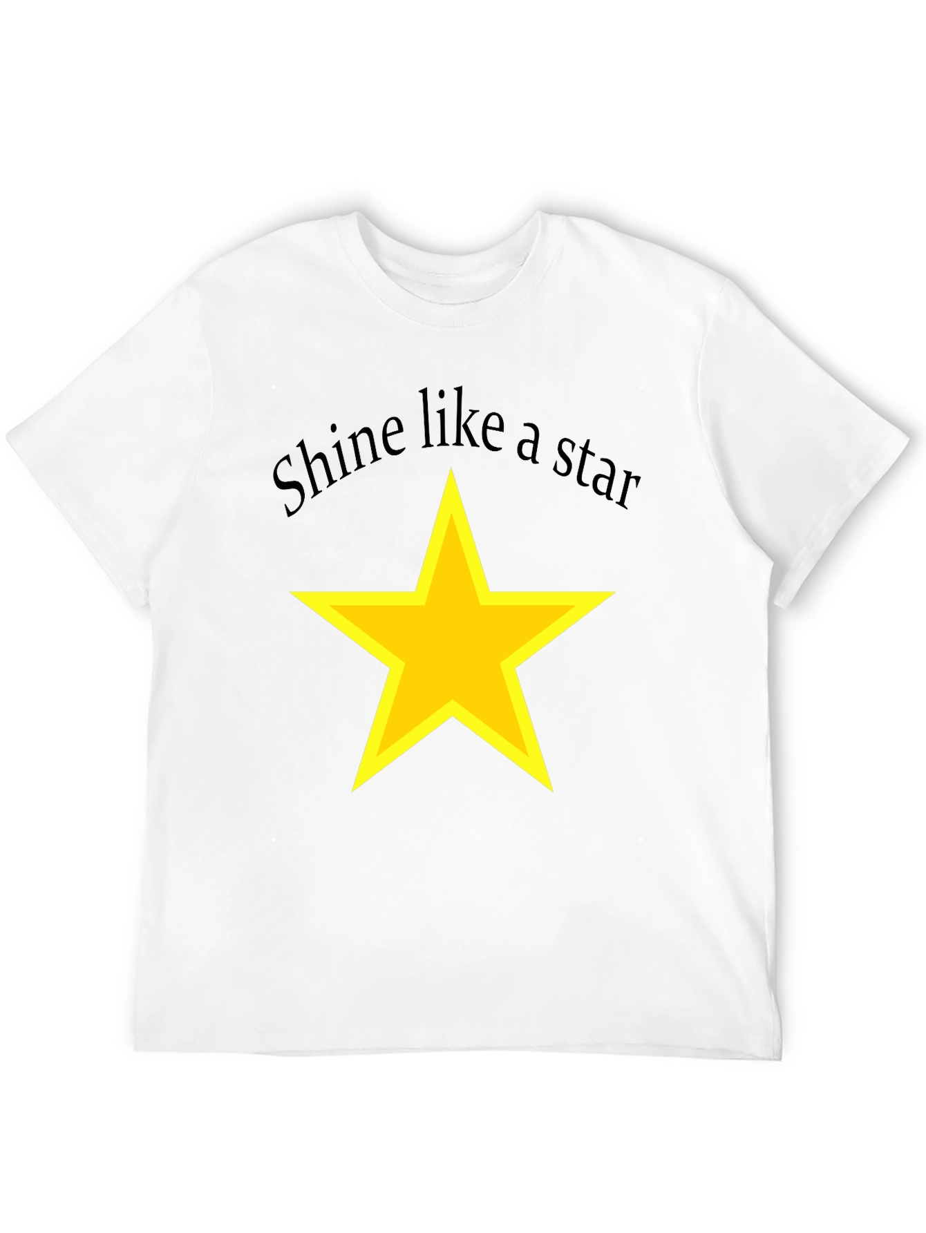 Shine Like a Star Black T-Shirt