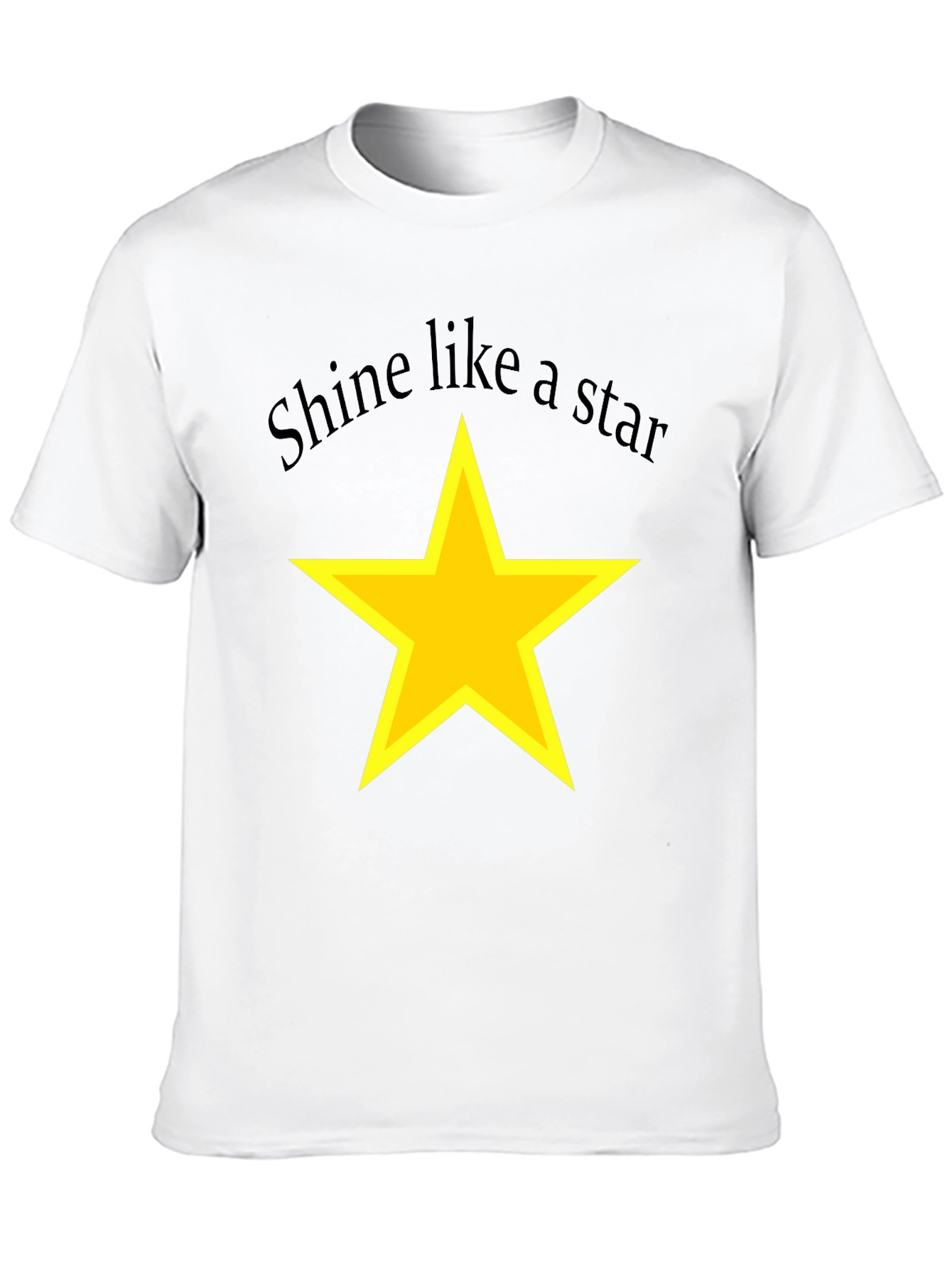 Shine Like a Star Black T-Shirt