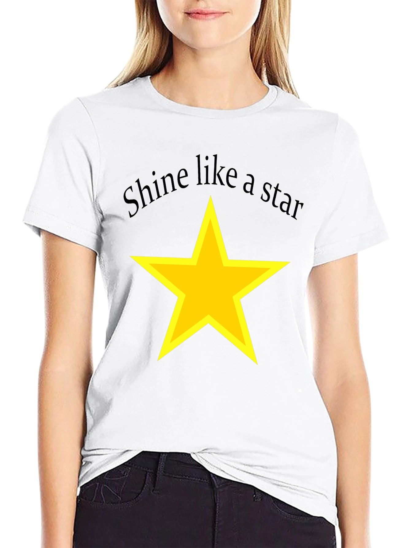 Shine Like a Star Black T-Shirt