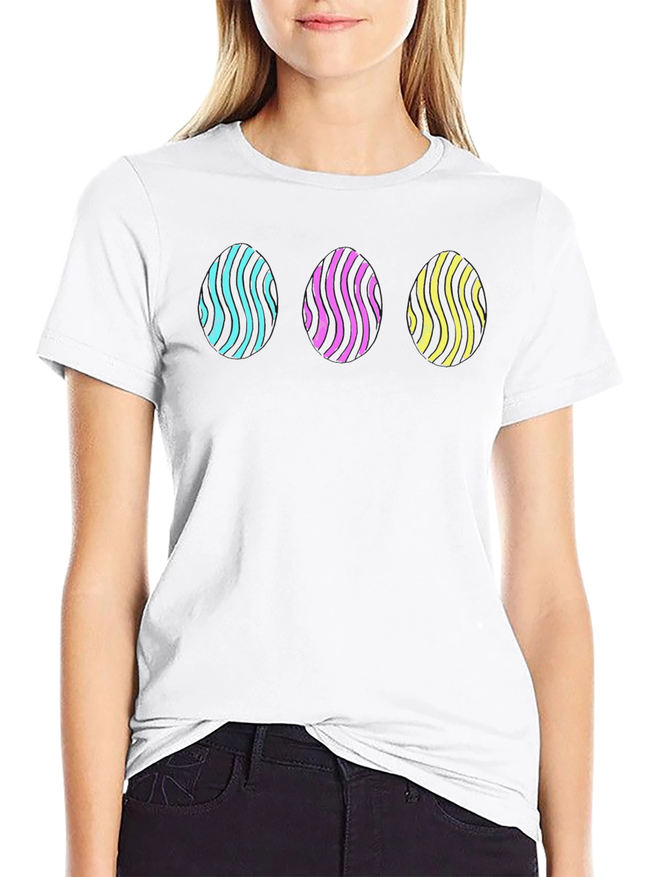 Abstract Graphic Tee - Stylish Mens Black T-Shirt
