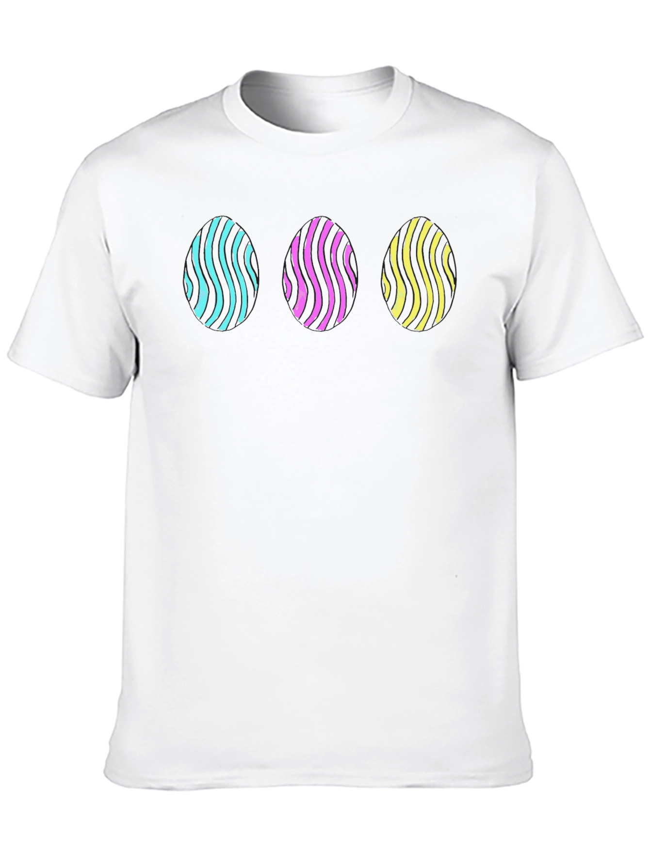 Abstract Graphic Tee - Stylish Mens Black T-Shirt