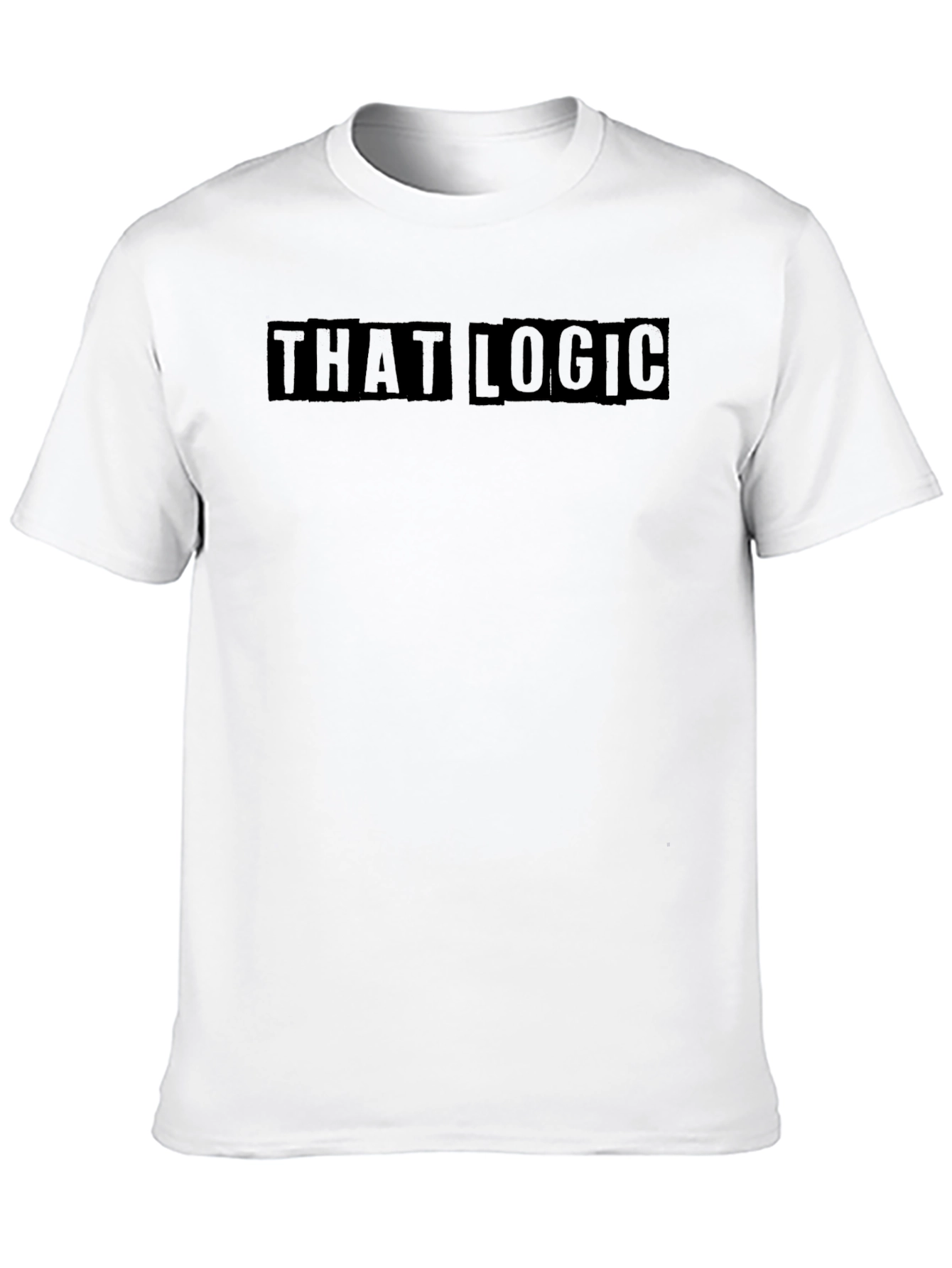 That Logic Black Graphic Tee - Stylish Casual Wear