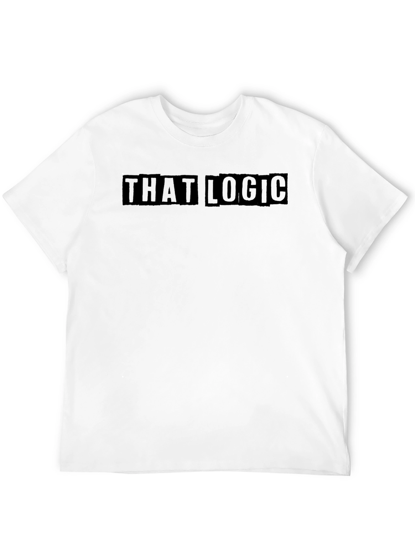 That Logic Black Graphic Tee - Stylish Casual Wear