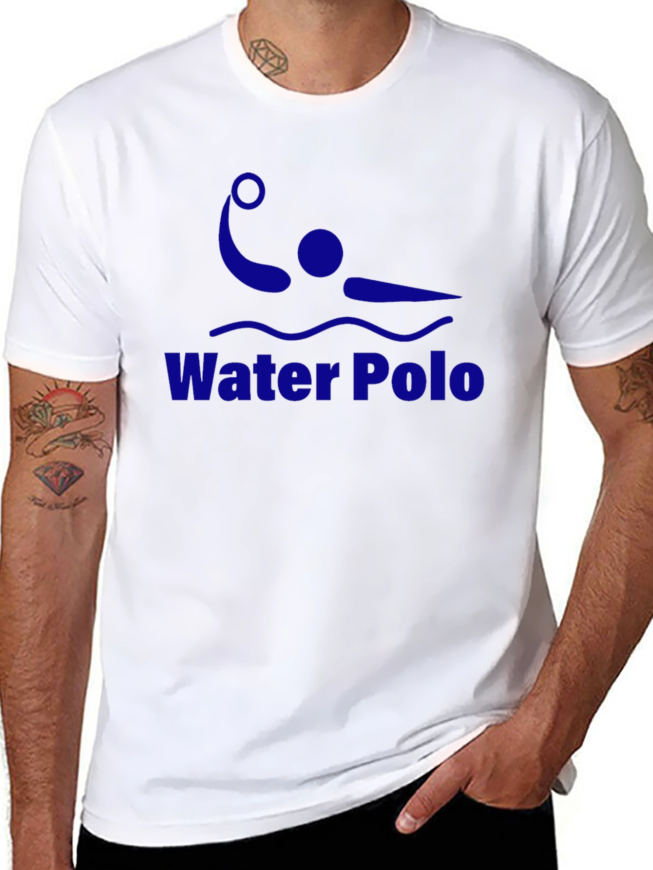 Water Polo Graphic T-Shirt - Black