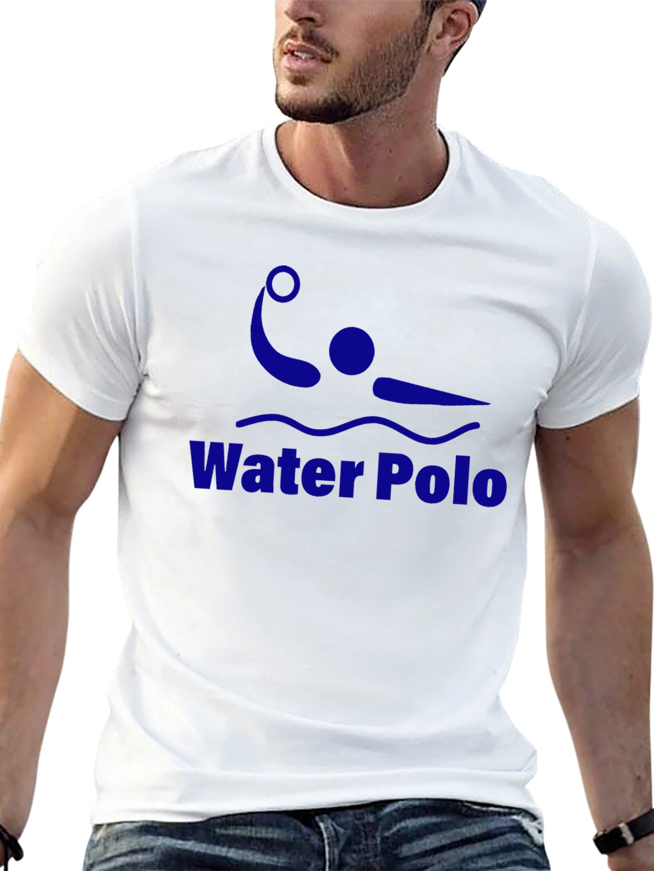 Water Polo Graphic T-Shirt - Black