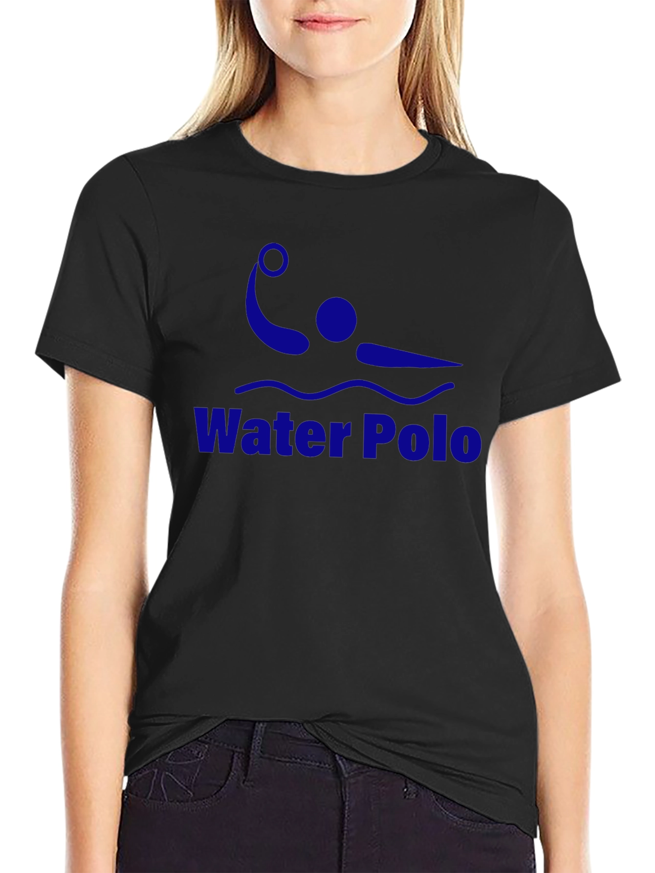 Water Polo Graphic T-Shirt - Black