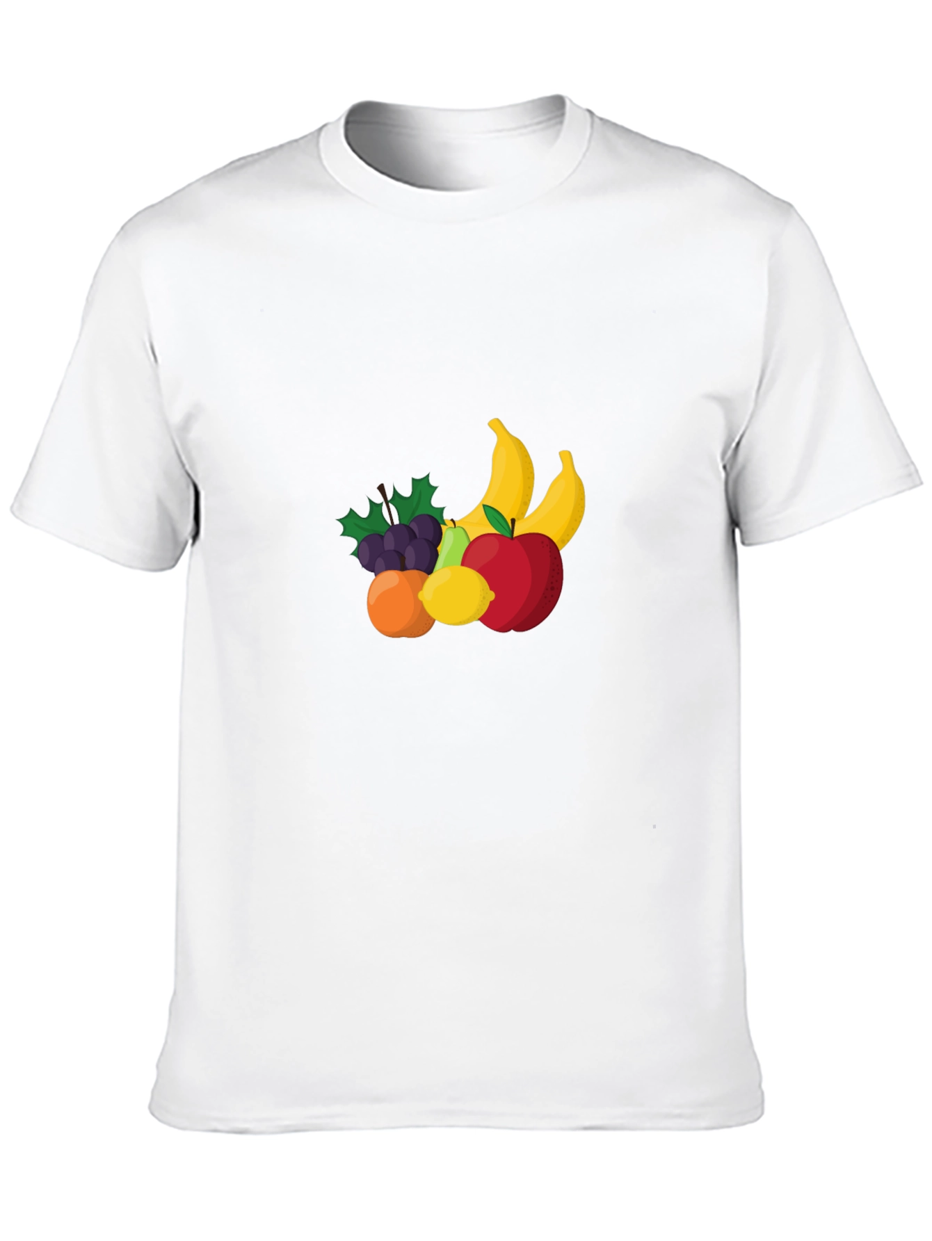 Fruit Design Black T-Shirt