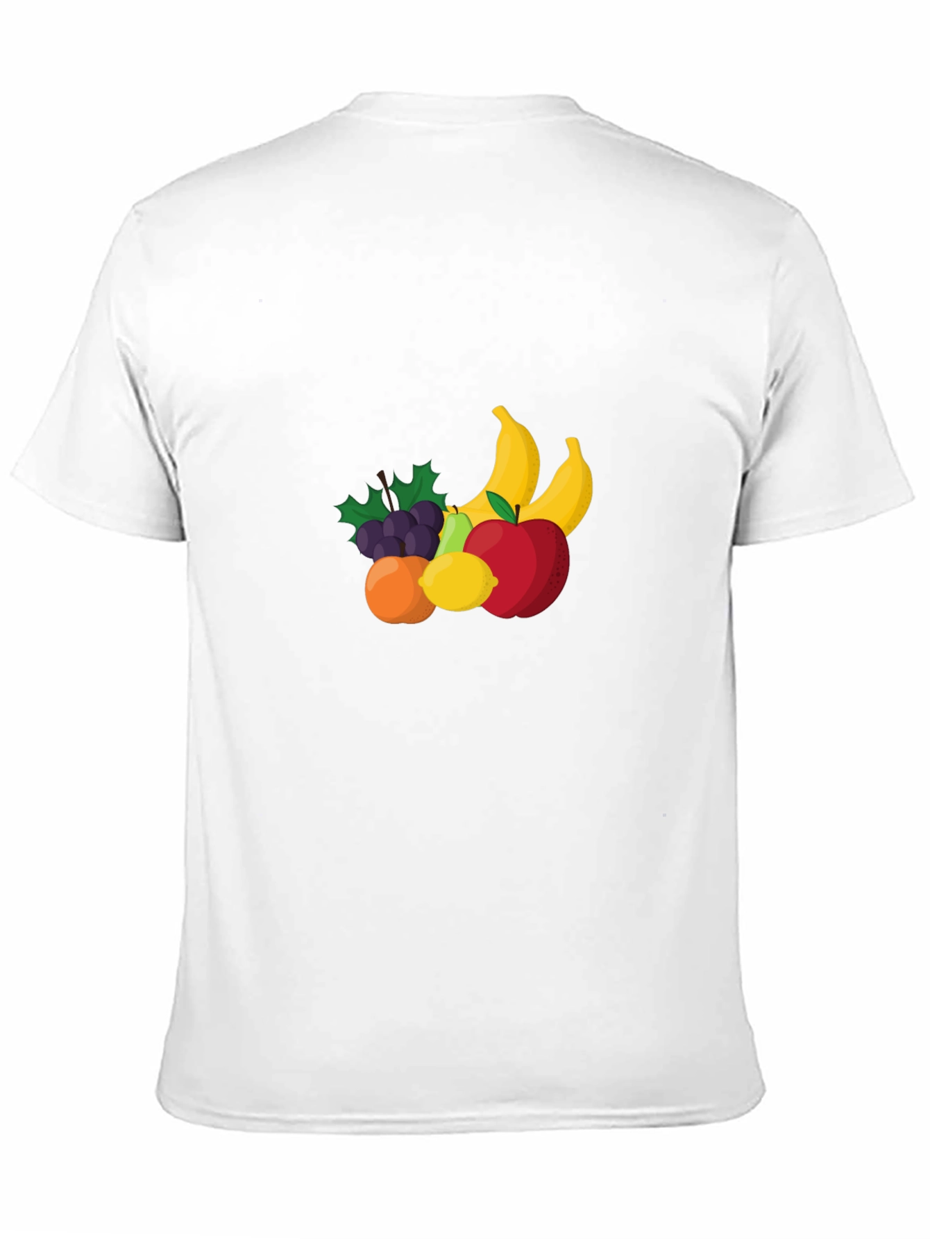 Fruit Design Black T-Shirt