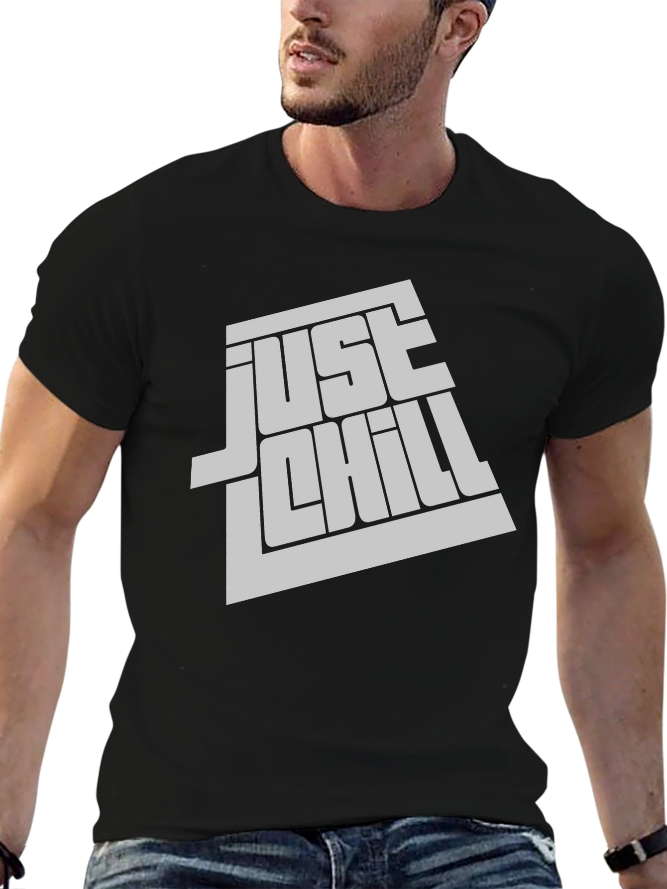 Just Chill Graphic T-Shirt - Relaxed Style