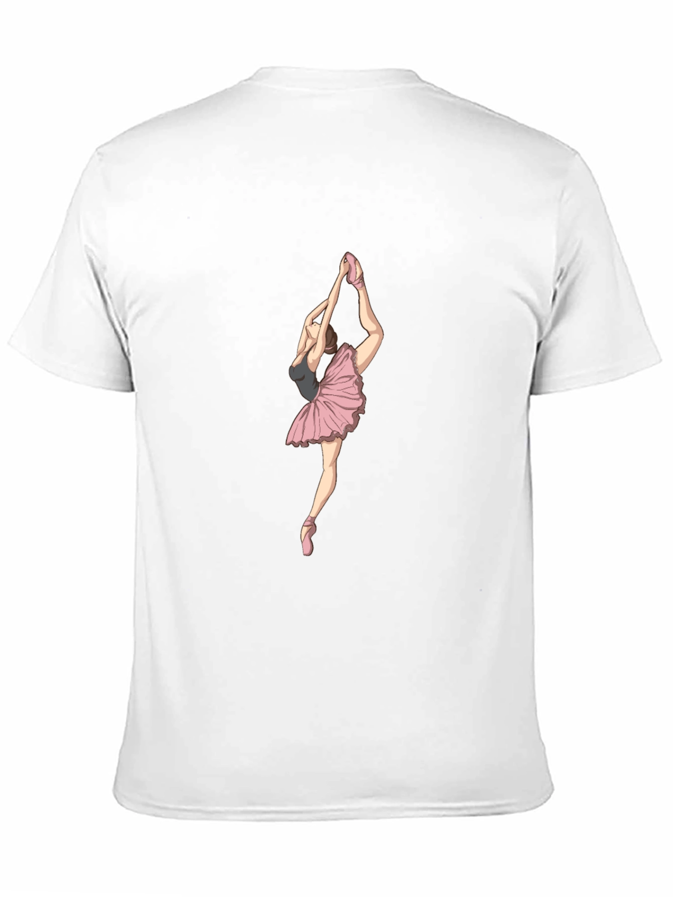 Ballerina Graphic Tee - Black Cotton T-Shirt
