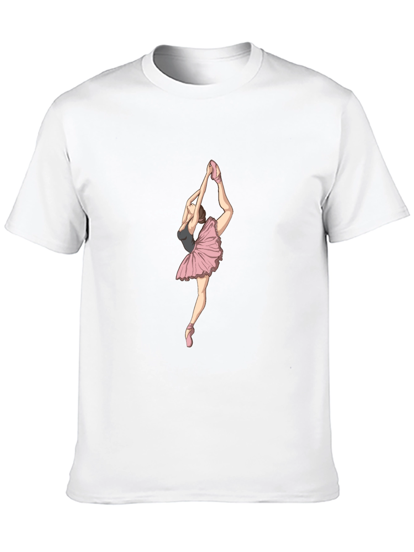 Ballerina Graphic Tee - Black Cotton T-Shirt