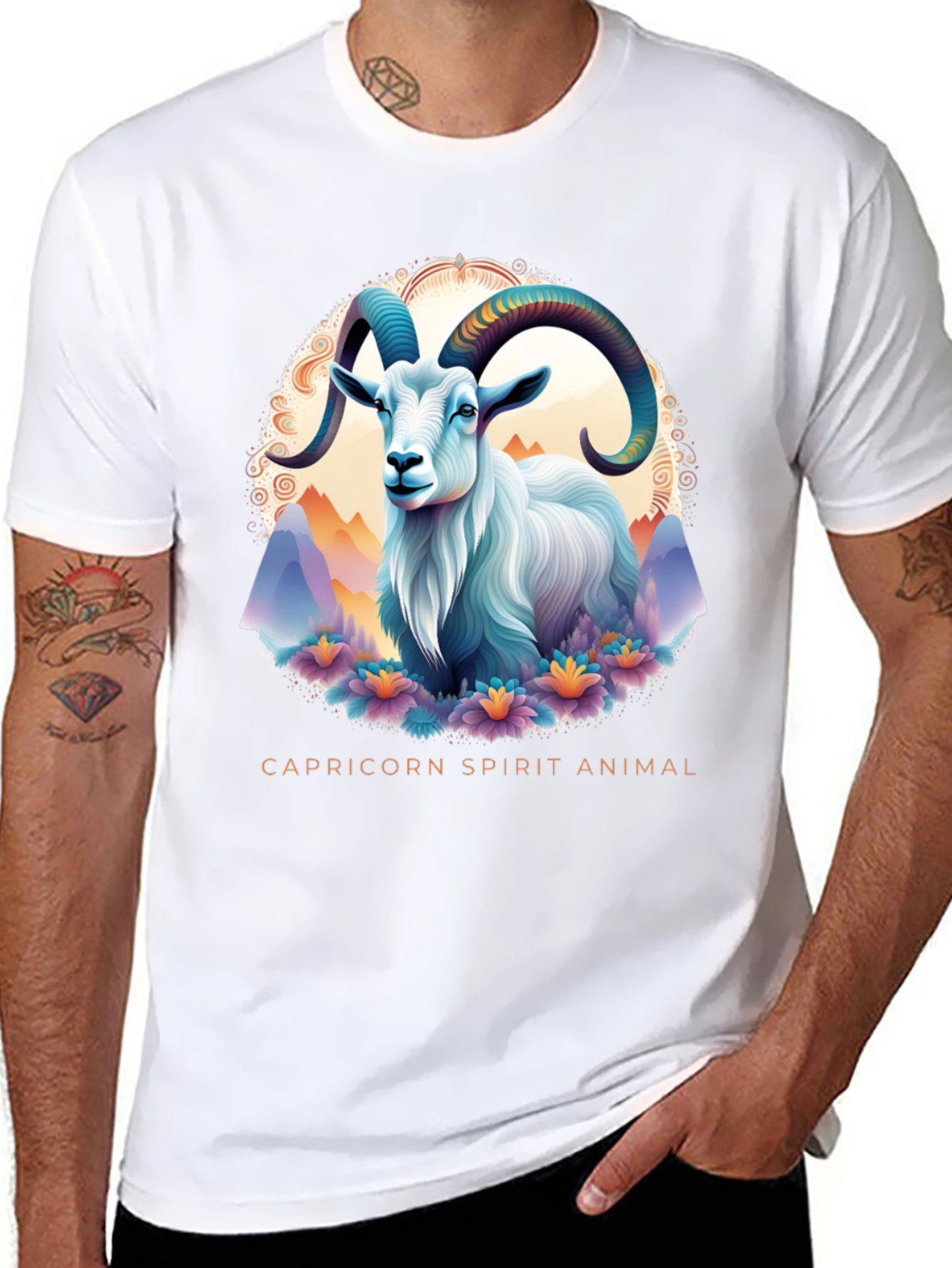 Capricorn Spirit Animal Graphic Tee