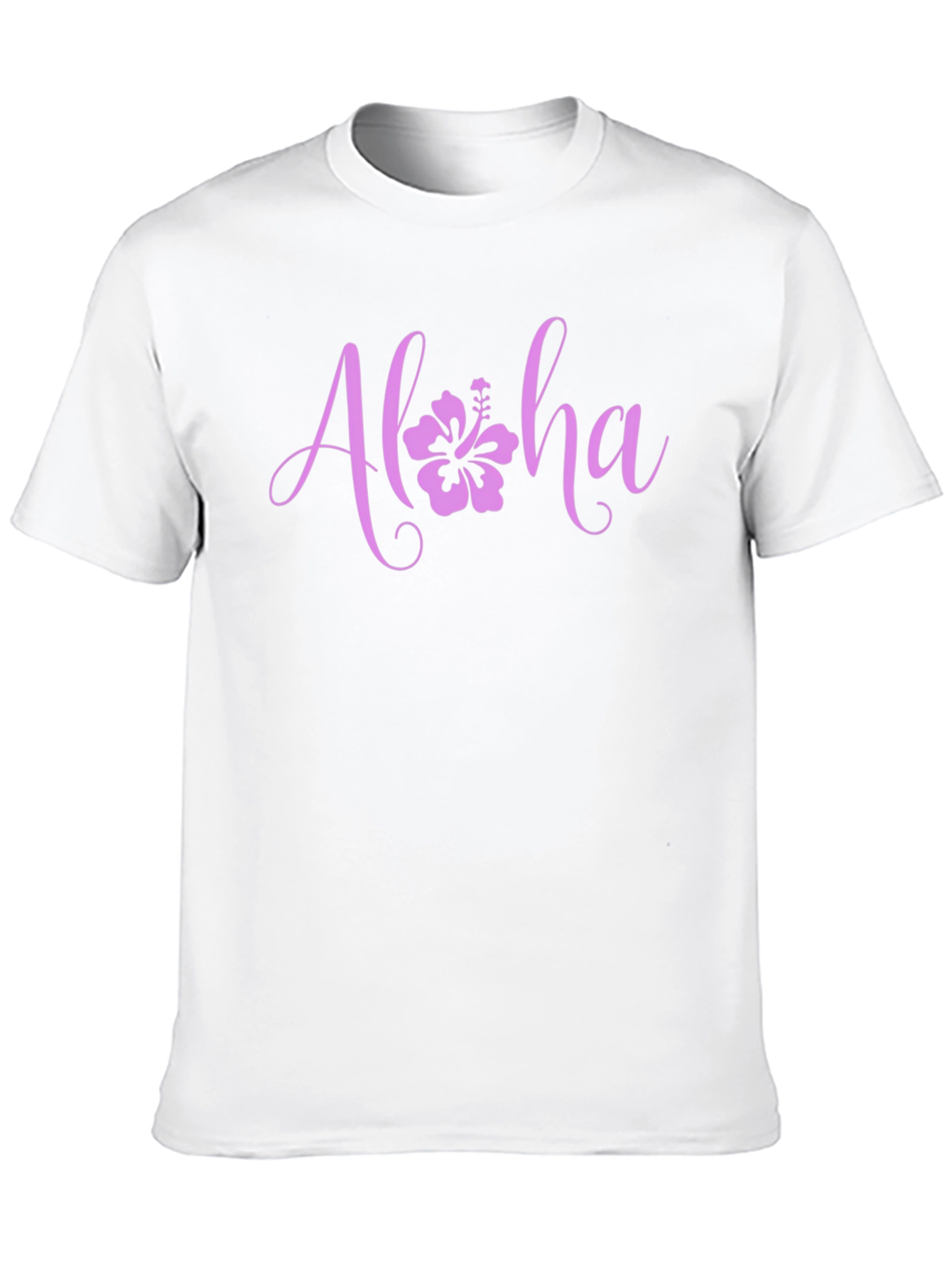 Aloha Flower Graphic Black T-Shirt