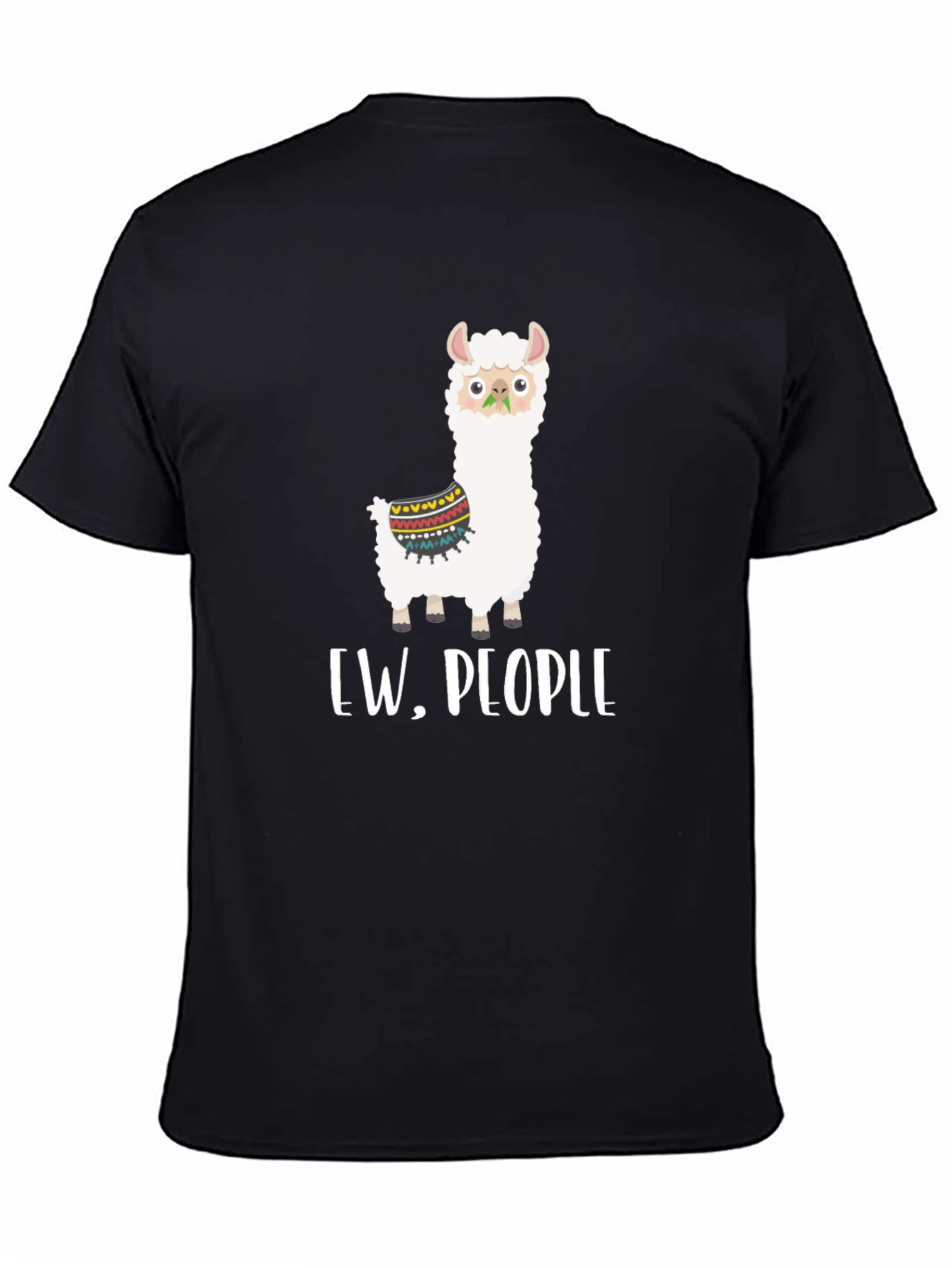 Ew People Llama Graphic Tee - Quirky Comfort
