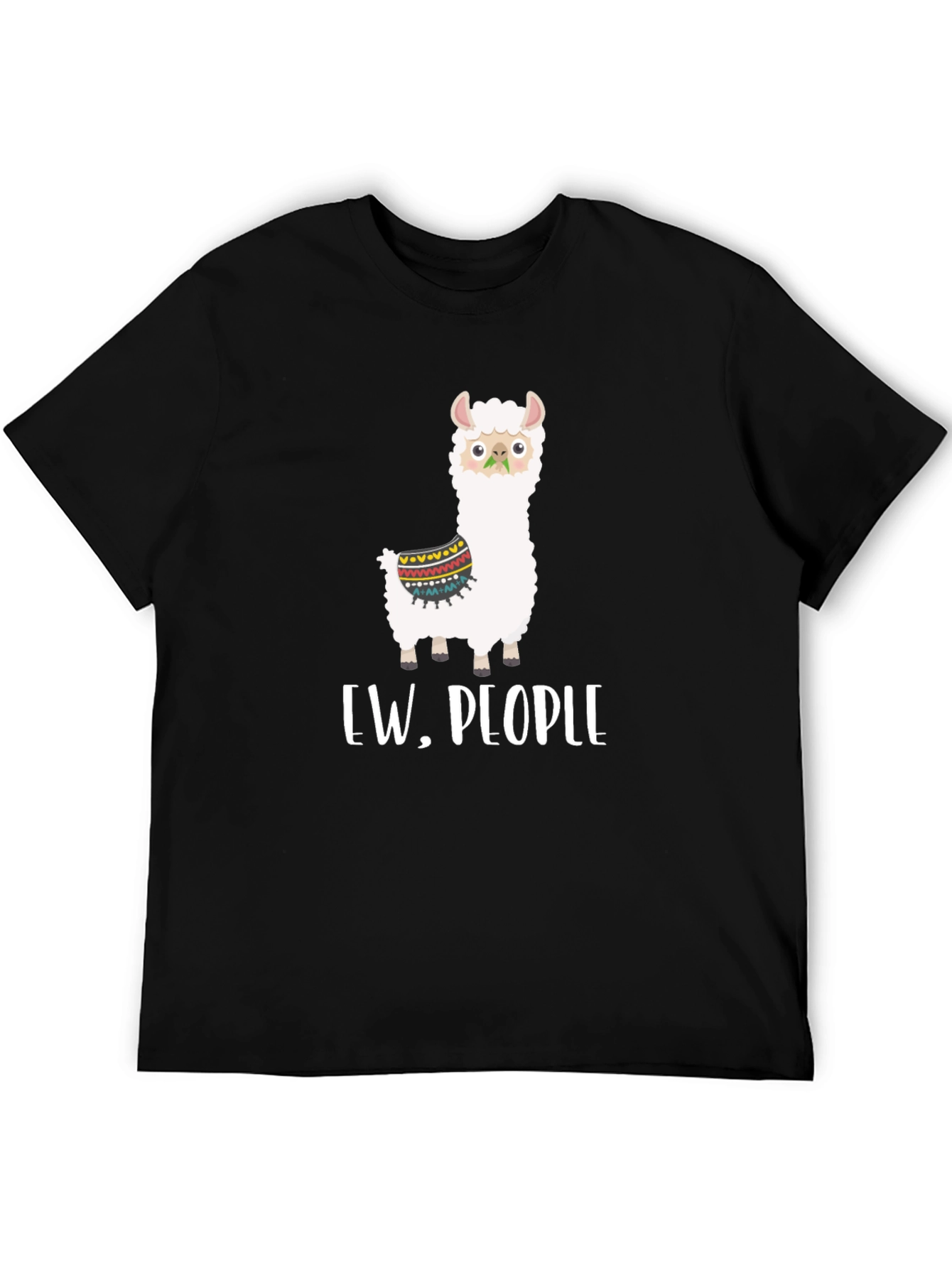 Ew People Llama Graphic Tee - Quirky Comfort