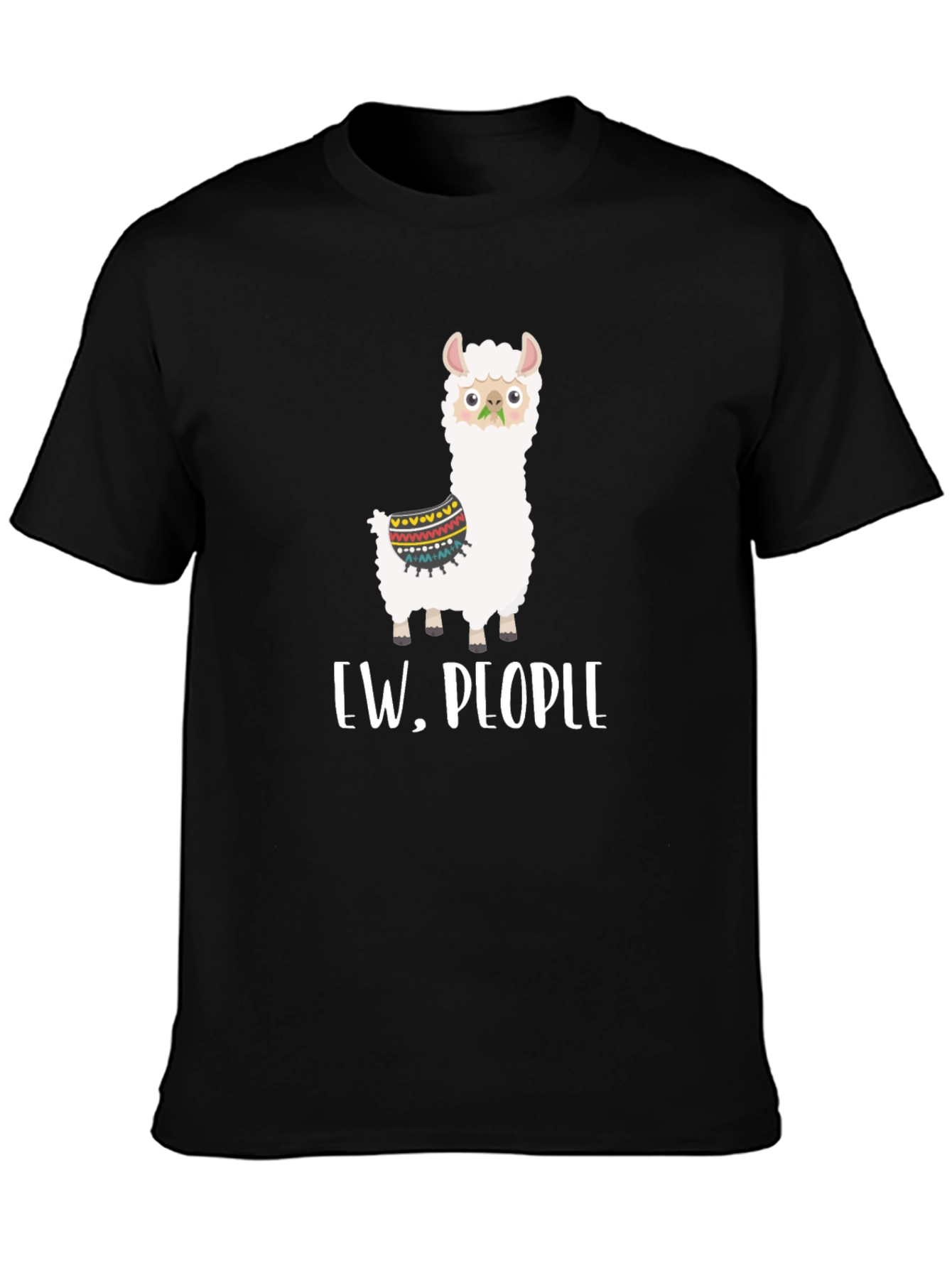 Ew People Llama Graphic Tee - Quirky Comfort